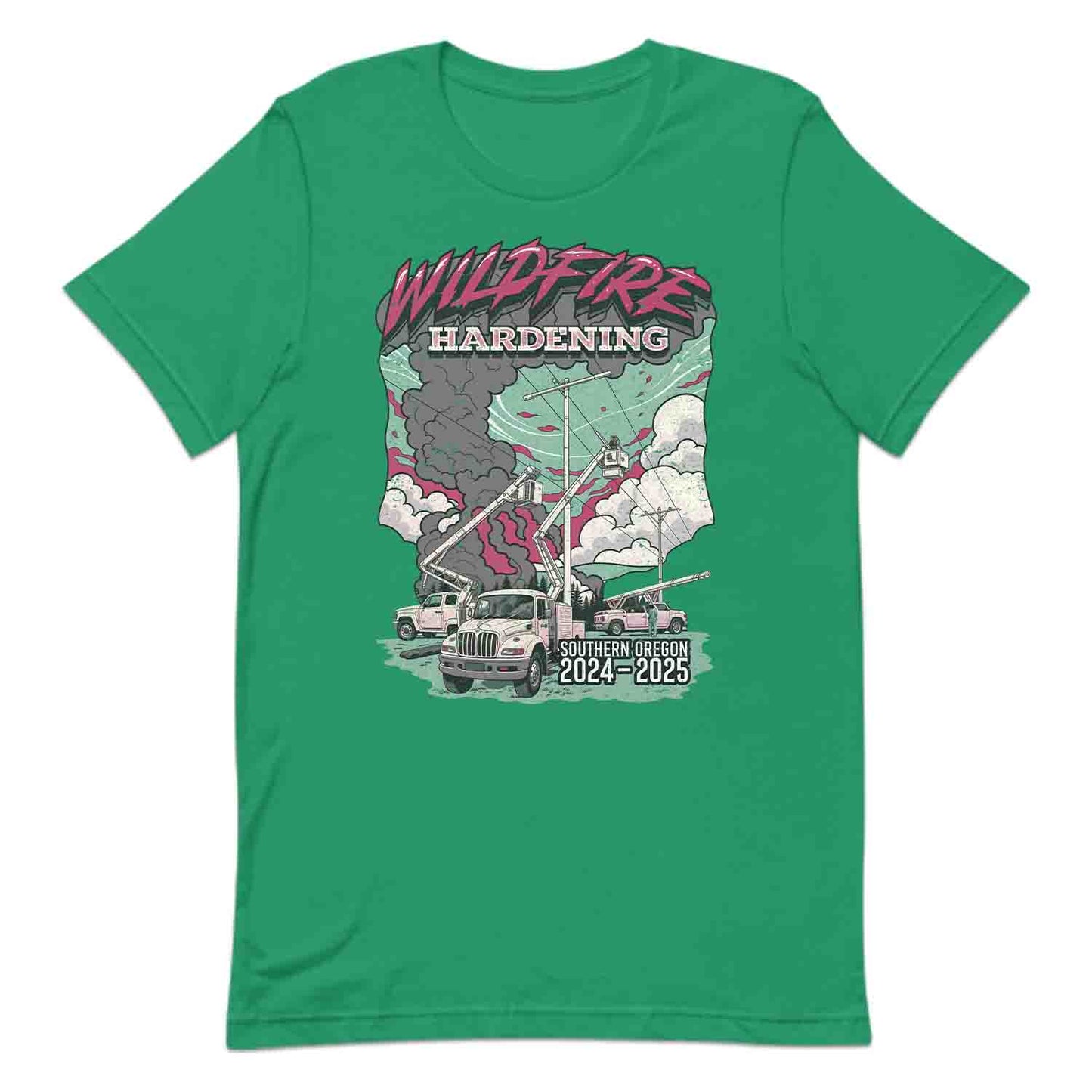 Wildfire Hardening Lineman T-Shirt, Utility Crew Sweatshirt, Power Line Worker Hoodie | PRODUCT CODE: WICLDUENBCP