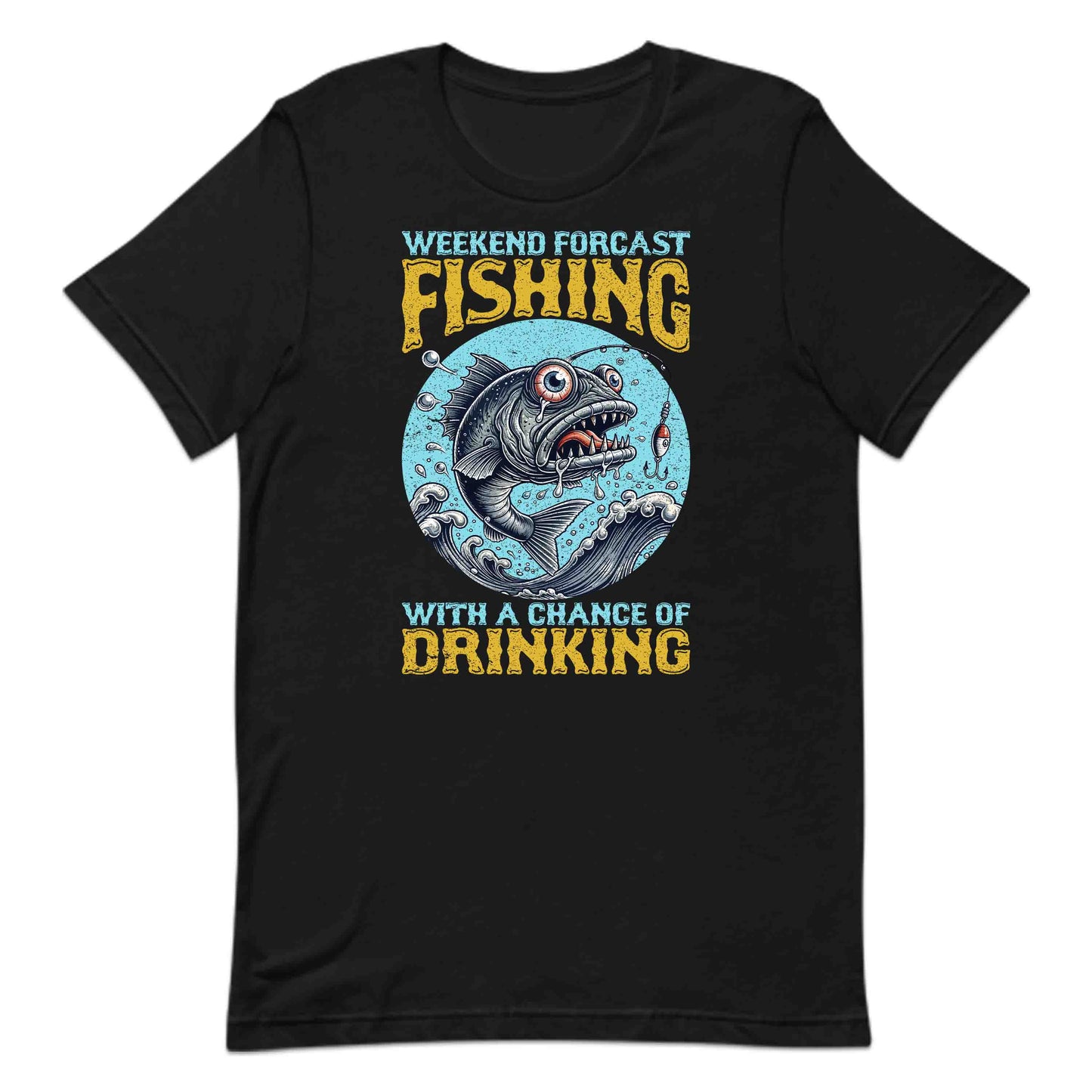 Weekend Forecast Fishing & Beer-Drinking Humorous Angler | PRODUCT CODE: WKNDFRCSNGBD
