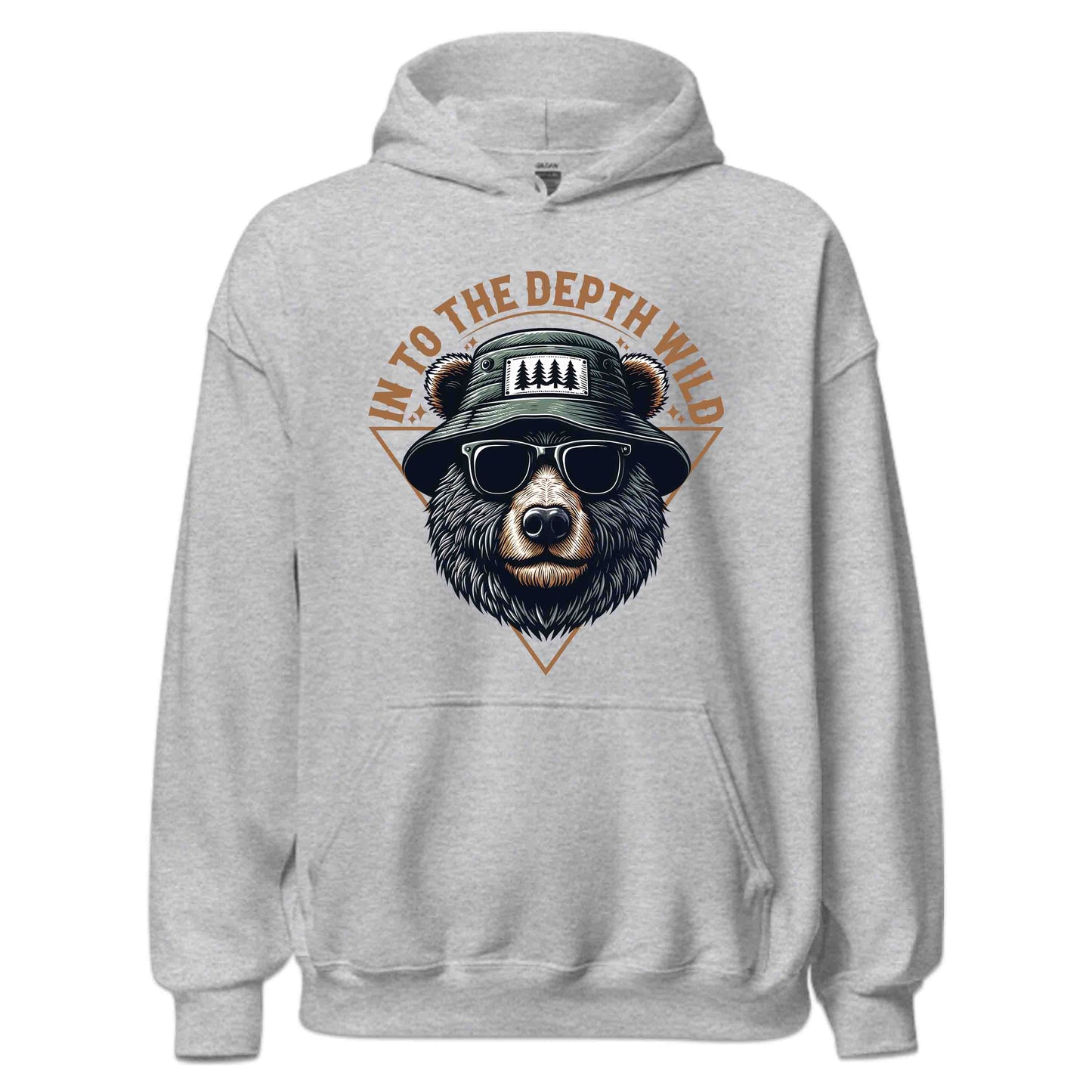 Into the Depth Wild Bear with Hat and Glasses Camping Adventure | PRODUCT CODE: WLDBREANTOH