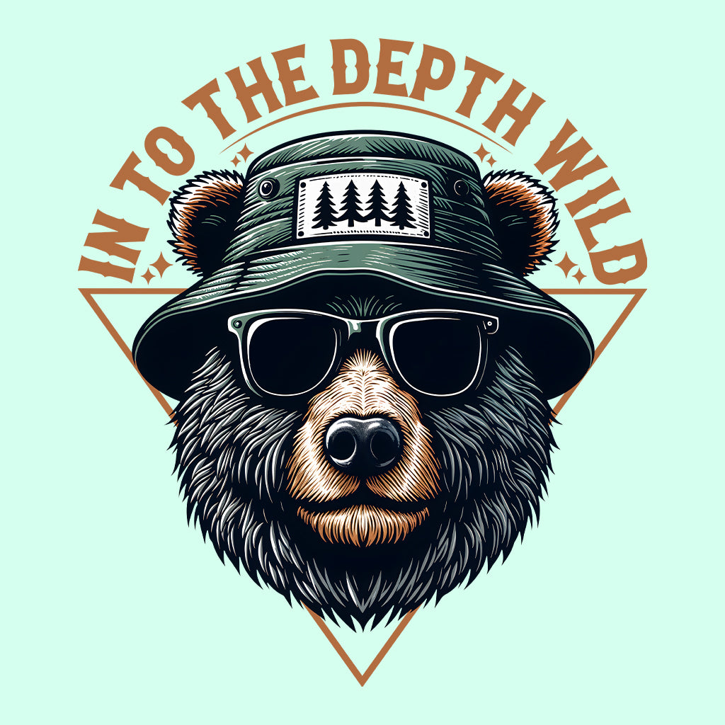 Into the Depth Wild Bear with Hat and Glasses Camping Adventure | PRODUCT CODE: WLDBREANTOH