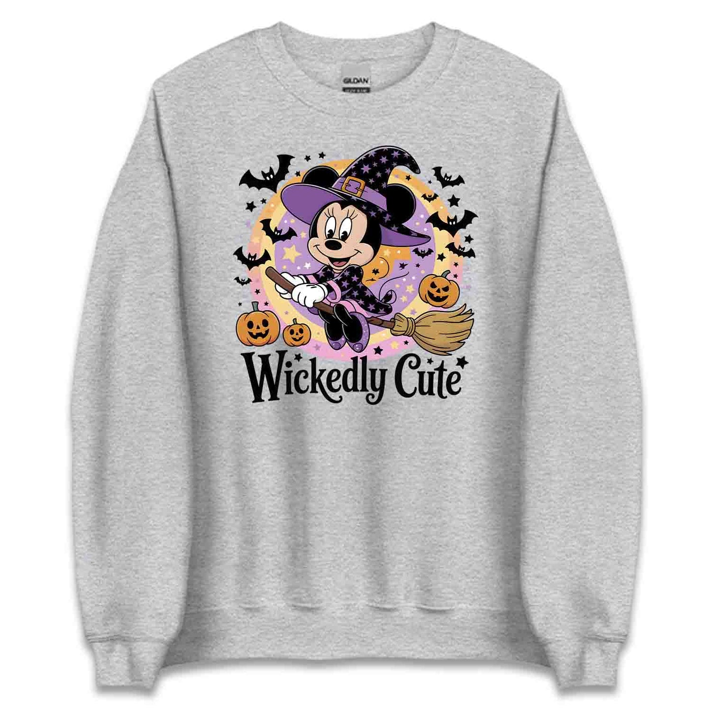 Wickedly Cute Minnie Mouse Witch T-Shirt, Disney Halloween Sweatshirt, Spooky Cartoon Hoodie | PRODUCT CODE: WMHGASDKJ