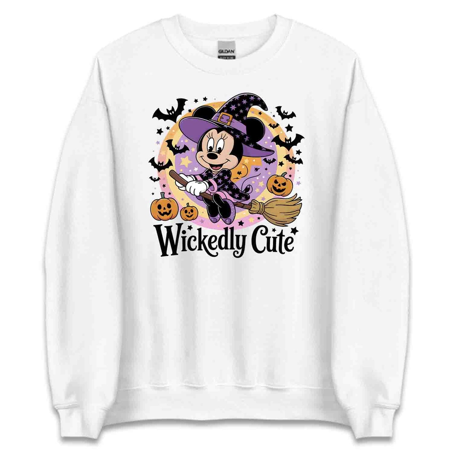 Wickedly Cute Minnie Mouse Witch T-Shirt, Disney Halloween Sweatshirt, Spooky Cartoon Hoodie | PRODUCT CODE: WMHGASDKJ