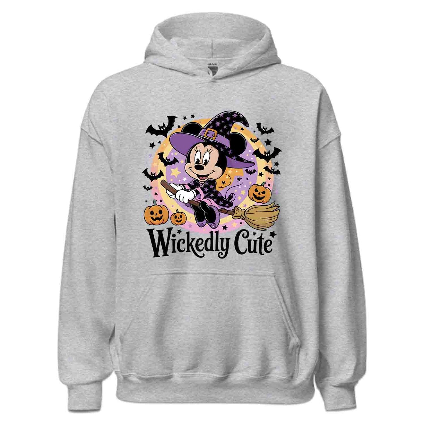 Wickedly Cute Minnie Mouse Witch T-Shirt, Disney Halloween Sweatshirt, Spooky Cartoon Hoodie | PRODUCT CODE: WMHGASDKJ