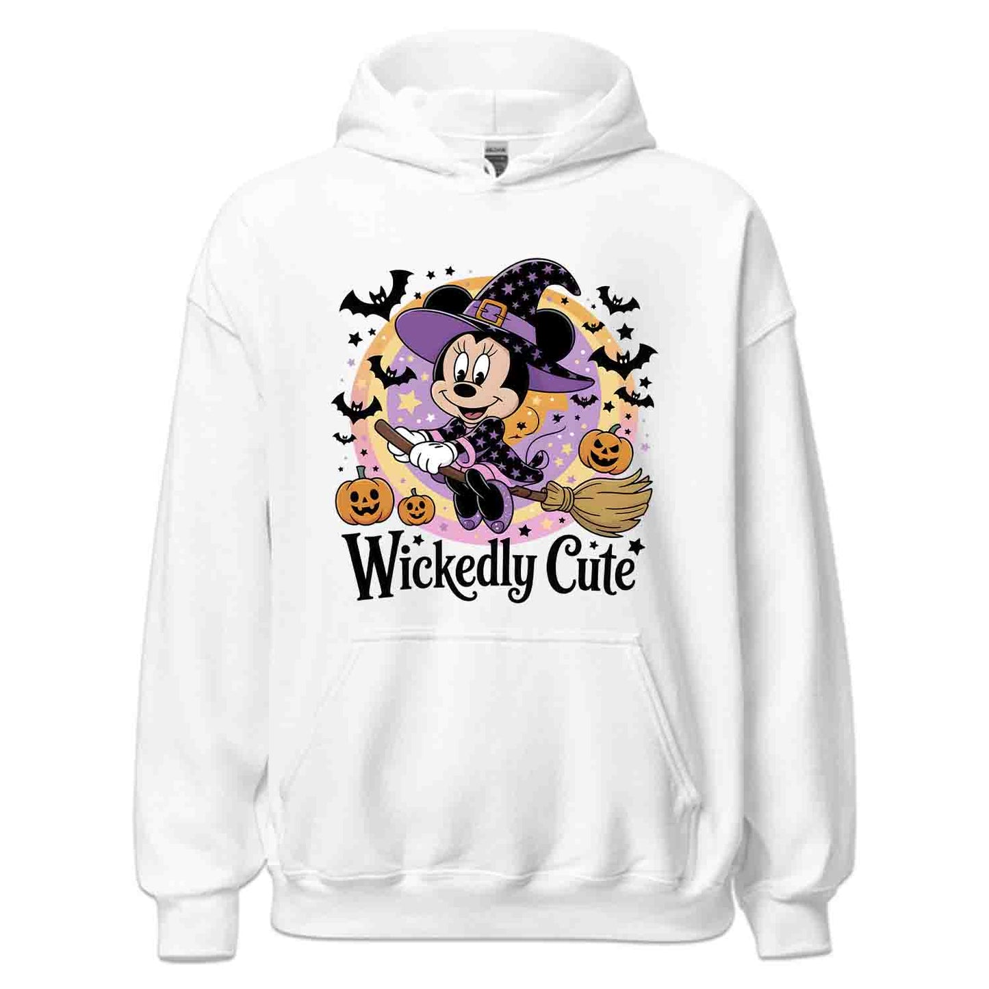 Wickedly Cute Minnie Mouse Witch T-Shirt, Disney Halloween Sweatshirt, Spooky Cartoon Hoodie | PRODUCT CODE: WMHGASDKJ