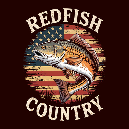 Vintage Redfish – Patriotic Country Fishing T-Shirt, Sweatshirt & Hoodie | PRODUCT CODE: XCVTRYUISA