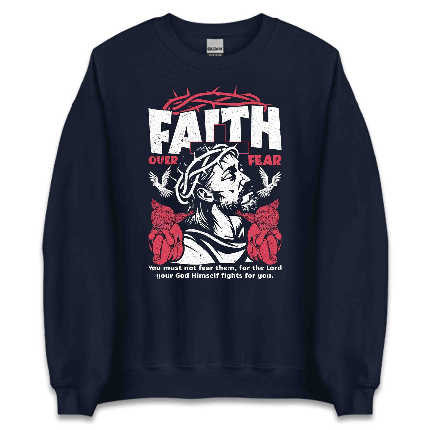 Faith Over Fear Christian Jesus Crown of Thorns | PRODUCT CODE: YMUNTFHMLRG