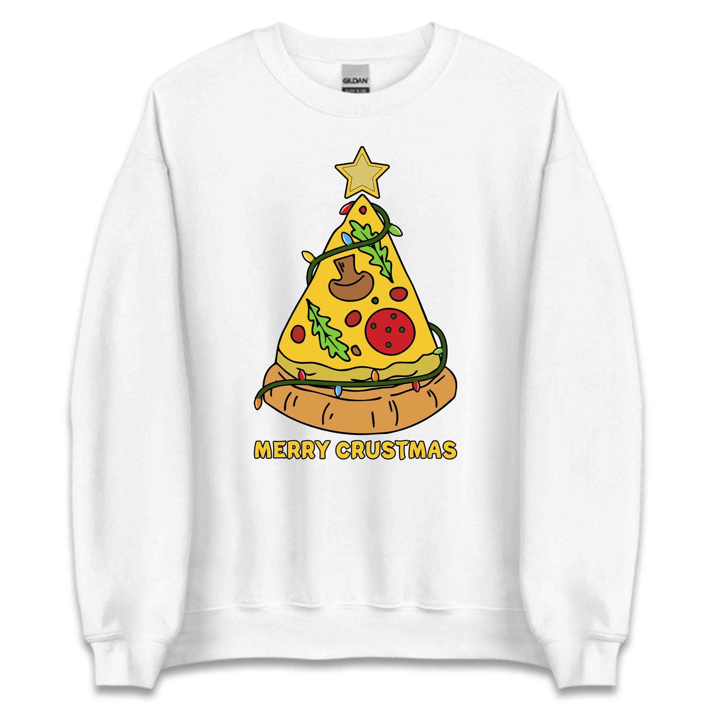 Merry Crustmas Pizza Christmas Tree Xmas Festive Food | PRODUCT CODE: YRMCUSTPZXA