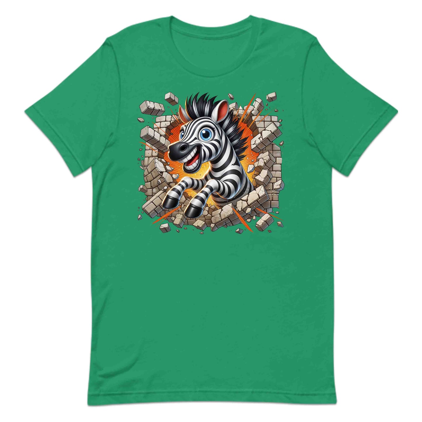 Zebra Breaking Through Brick Wall 3D Realistic Funny Wild Zebra Smash | PRODUCT CODE: ZBRKNGWLADS