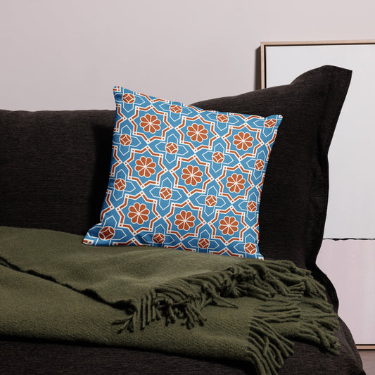 Complex Arabesque Pattern All-Over Print Premium Pillow