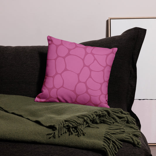 Abstract Pink Pattern All-Over Print Premium Pillow