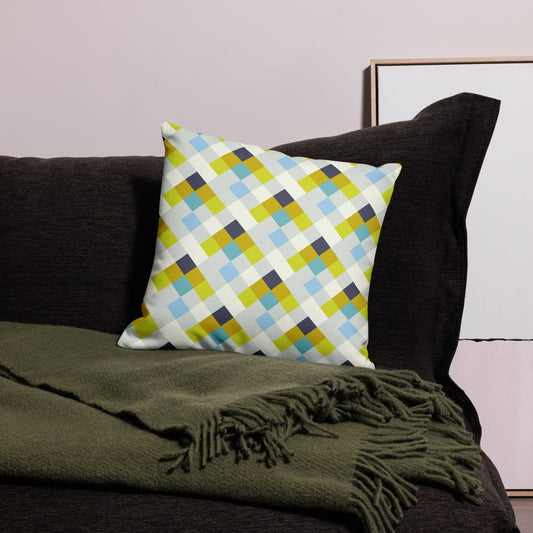 Colorful Geometric Pattern All-Over Print Premium Pillow