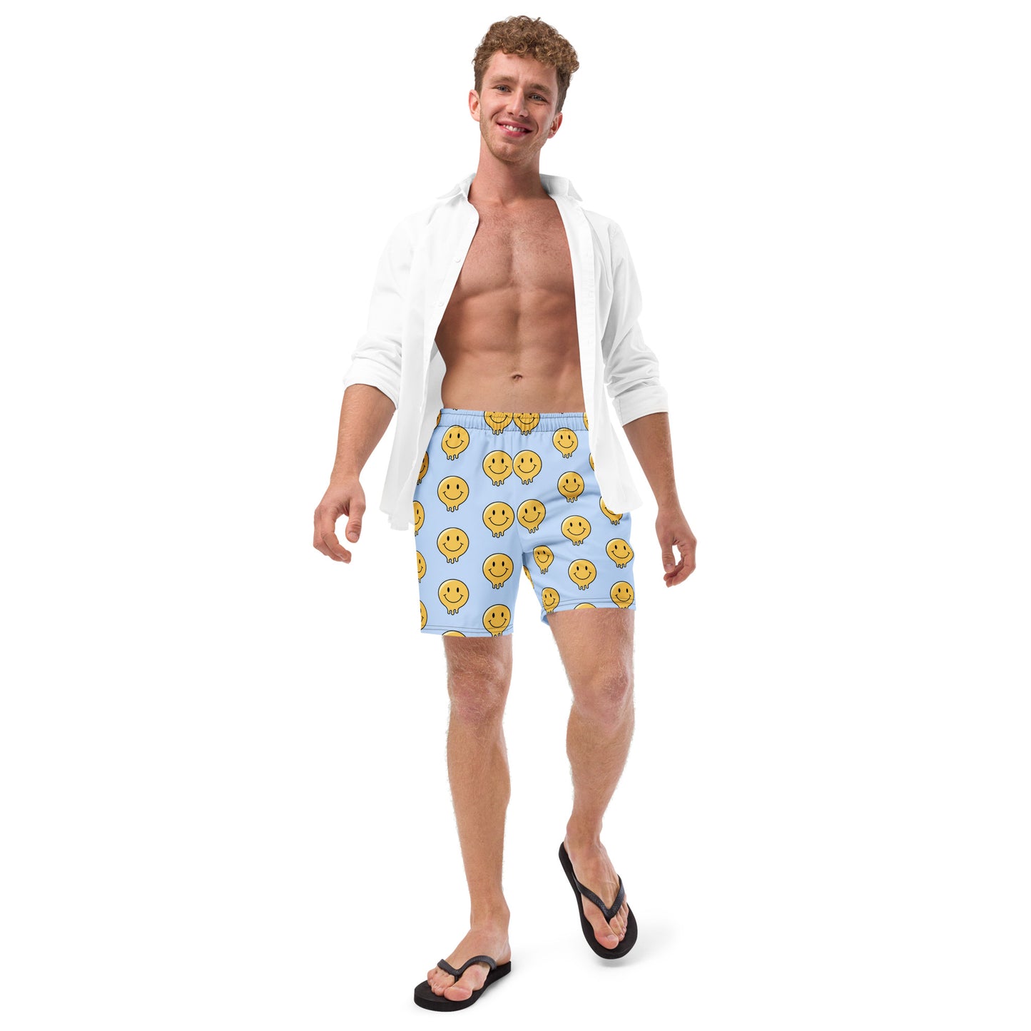 Smiley emoji Men's swim trunks