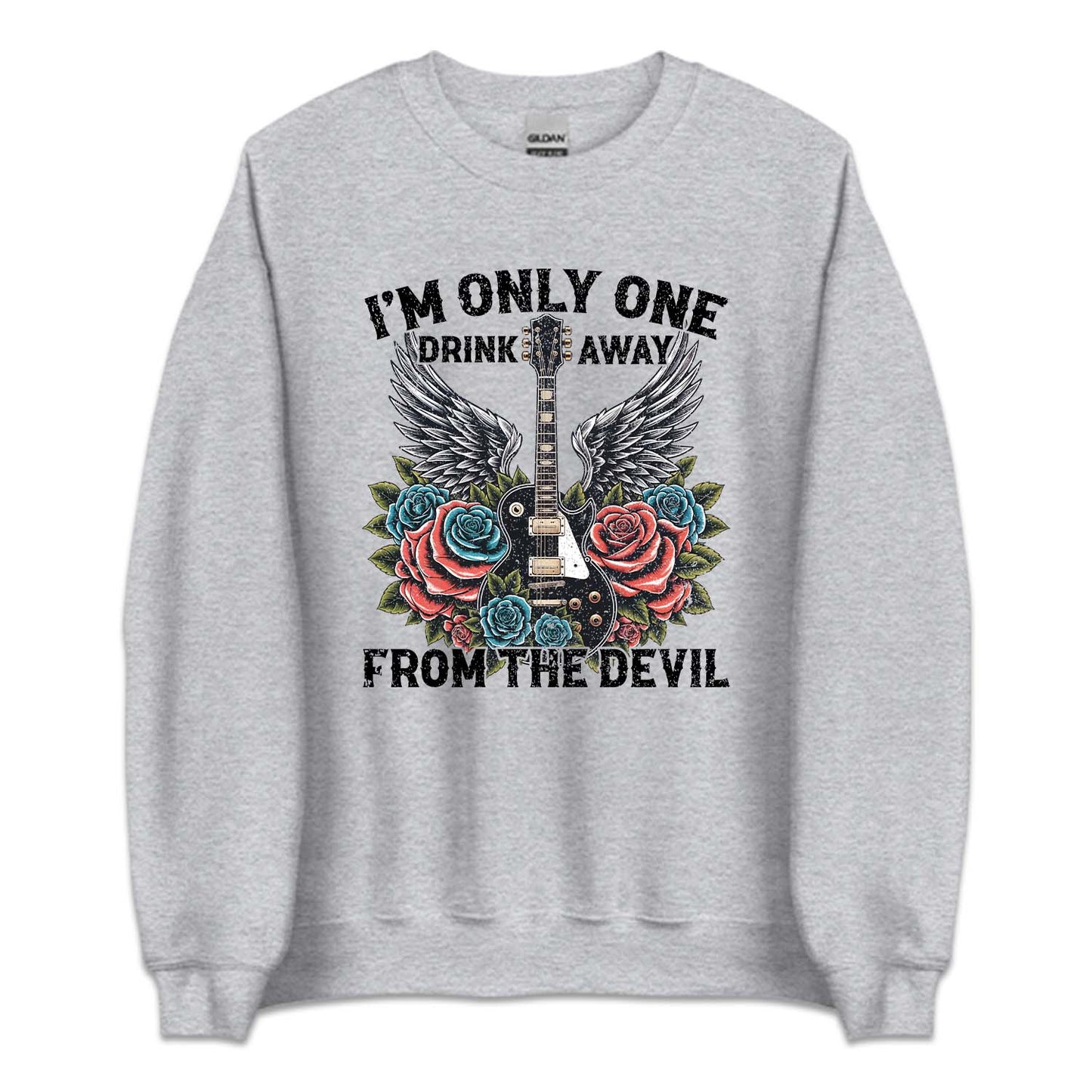 Western Guitar I Am Only One Drink Away From The Devil Cicada Concert | PRODUCT CODE: MAONLYDKRV