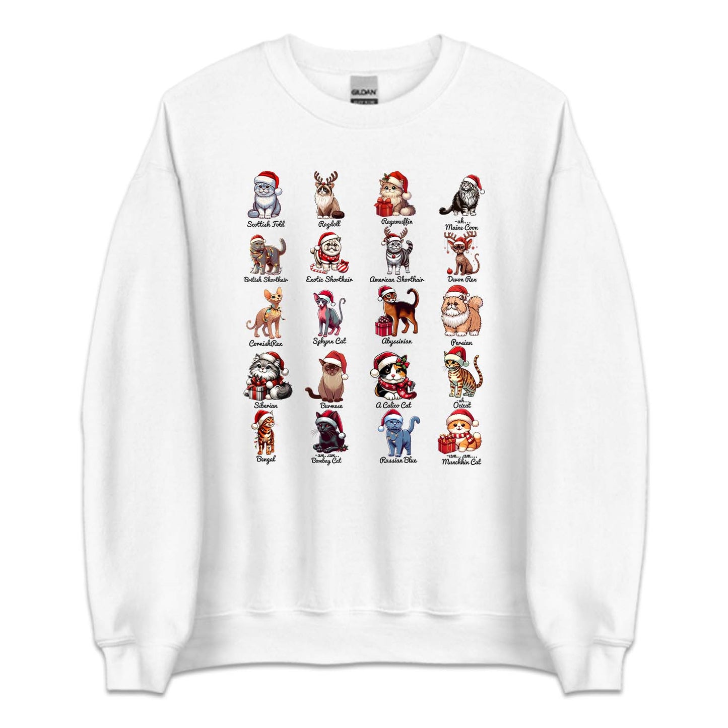 Christmas Taylor Midnights Xmas Cats Breeds | PRODUCT CODE: CHTBRDTYLSW