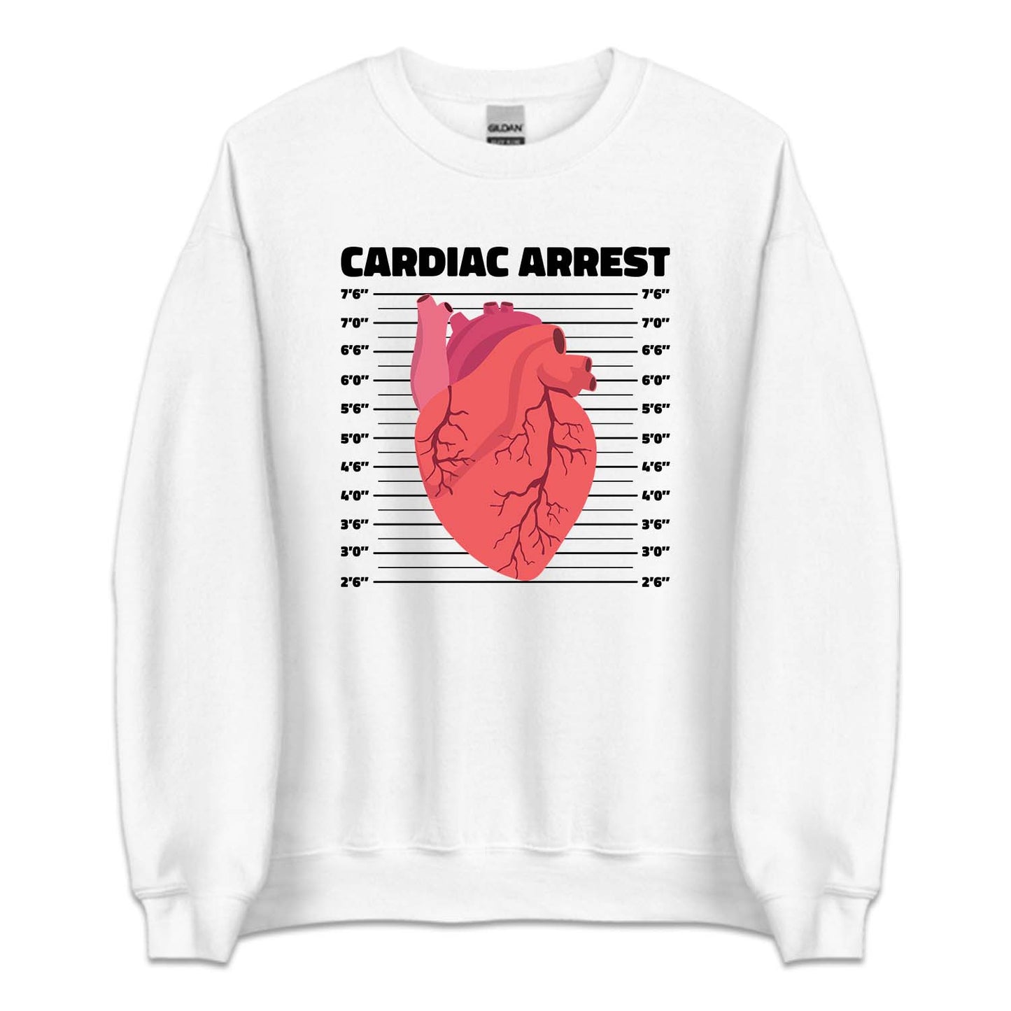 Cardiac Arrest Anatomical Heart Humor | PRODUCT CODE: CRDNRASTG