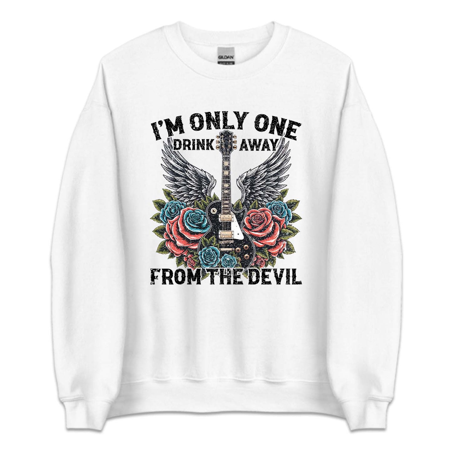 Western Guitar I Am Only One Drink Away From The Devil Cicada Concert | PRODUCT CODE: MAONLYDKRV