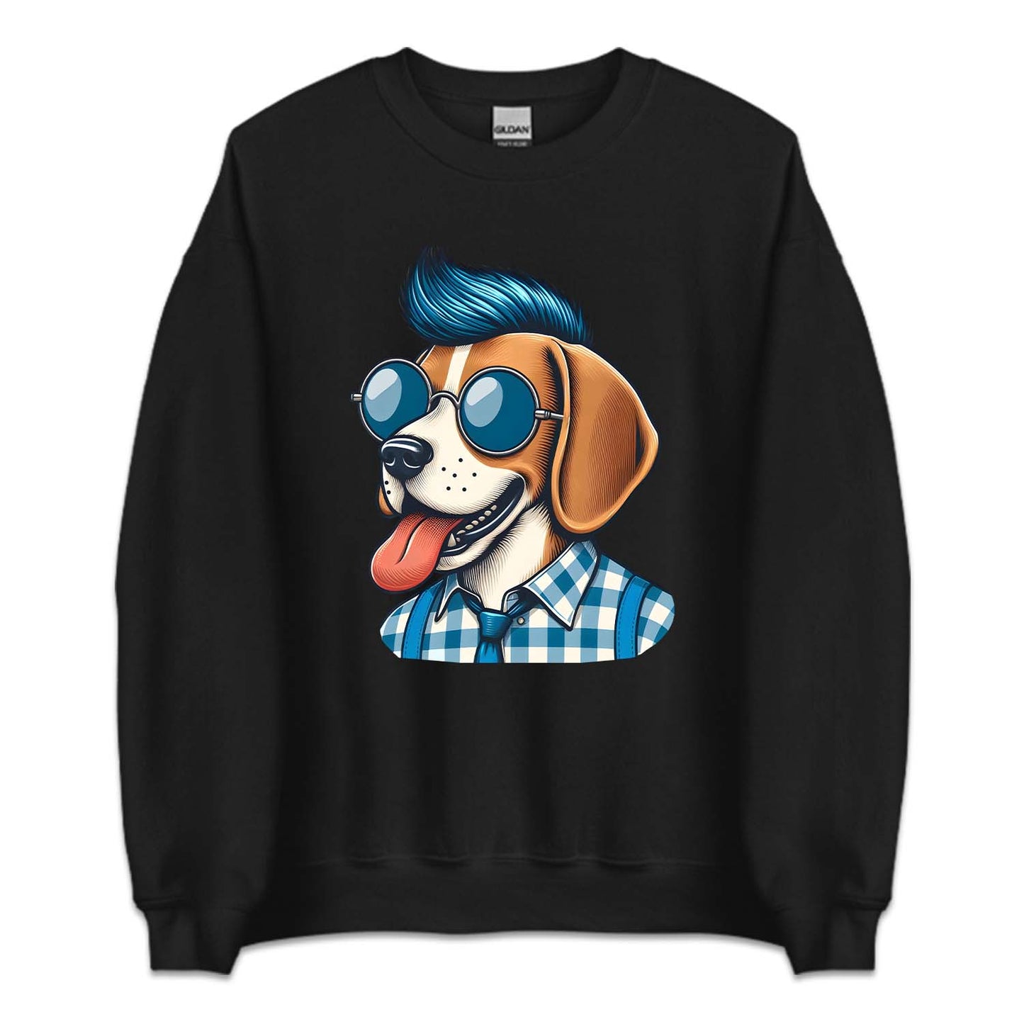 Beagle Punk Dog with Sunglasses Spiked Hair | PRODUCT CODE: BGLEDOPNK