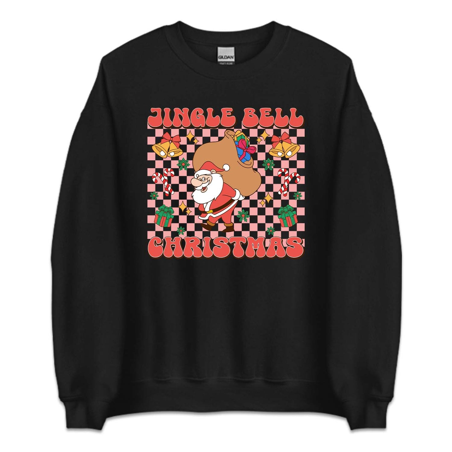 Christmas Jingle Bell Xmas Santa Claus with Bag of Gifts | PRODUCT CODE: JNGLBECHRST