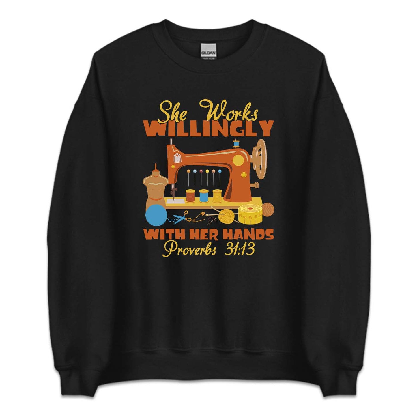 She Works Willingly With Her Hands Sewing Machine | PRODUCT CODE: SWLNGYHRN