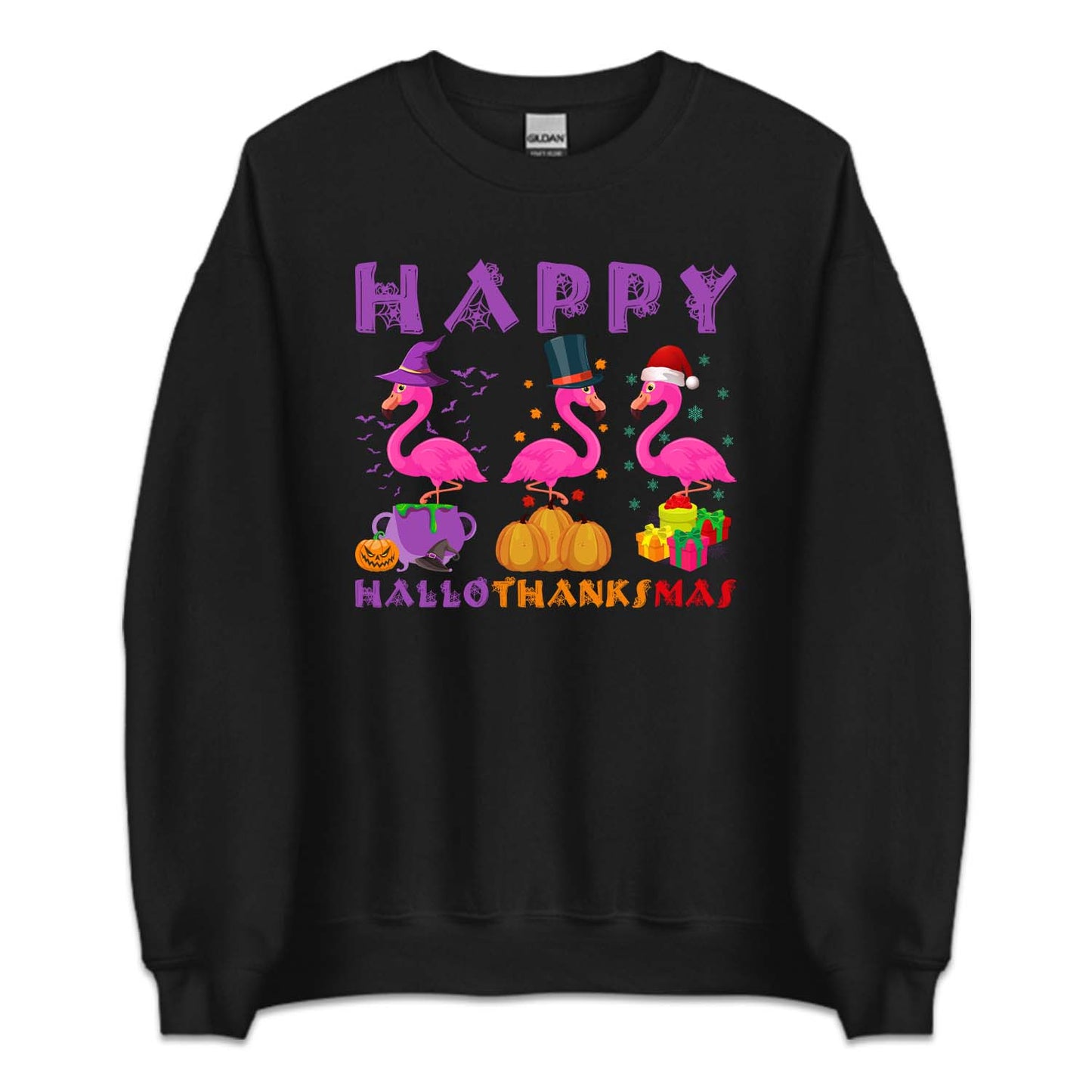 Flamingo Happy HalloThanksMas | PRODUCT CODE: HPLTKCFLMG