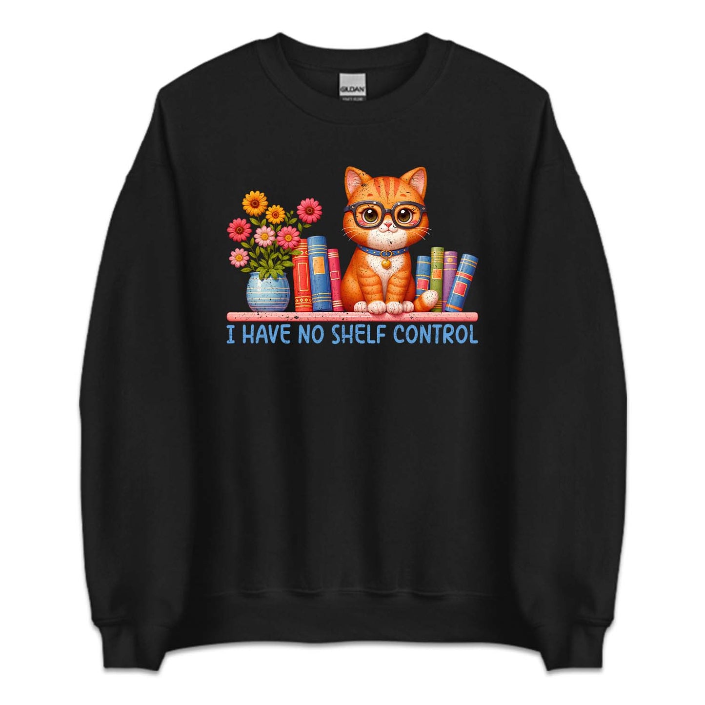 I Have No Shelf Control Cat and Books | PRODUCT CODE: HVNSHLFCN