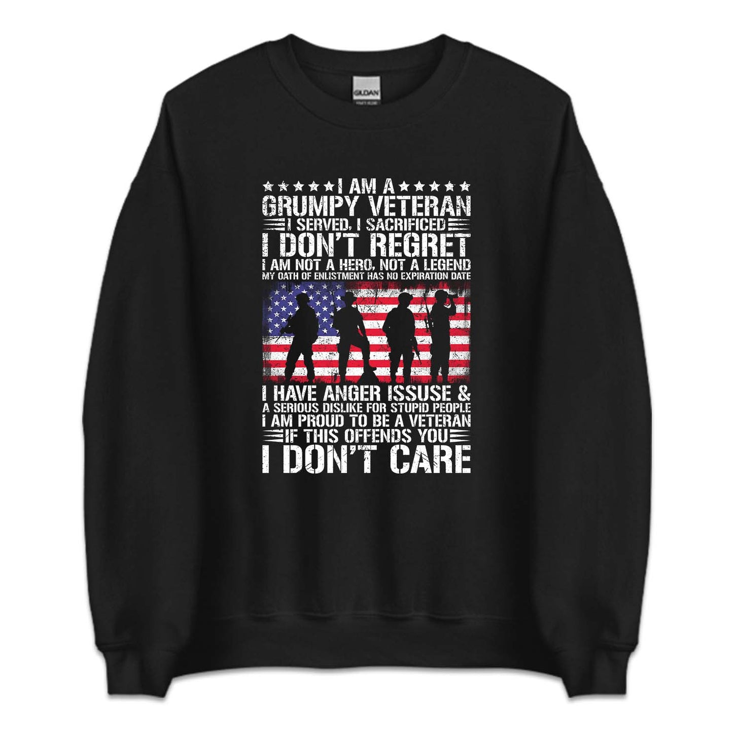I Am A Grumpy Veteran I Served I Sacrificed I Don't Regret USA Military Service | PRODUCT CODE: MGRPYVTRNS