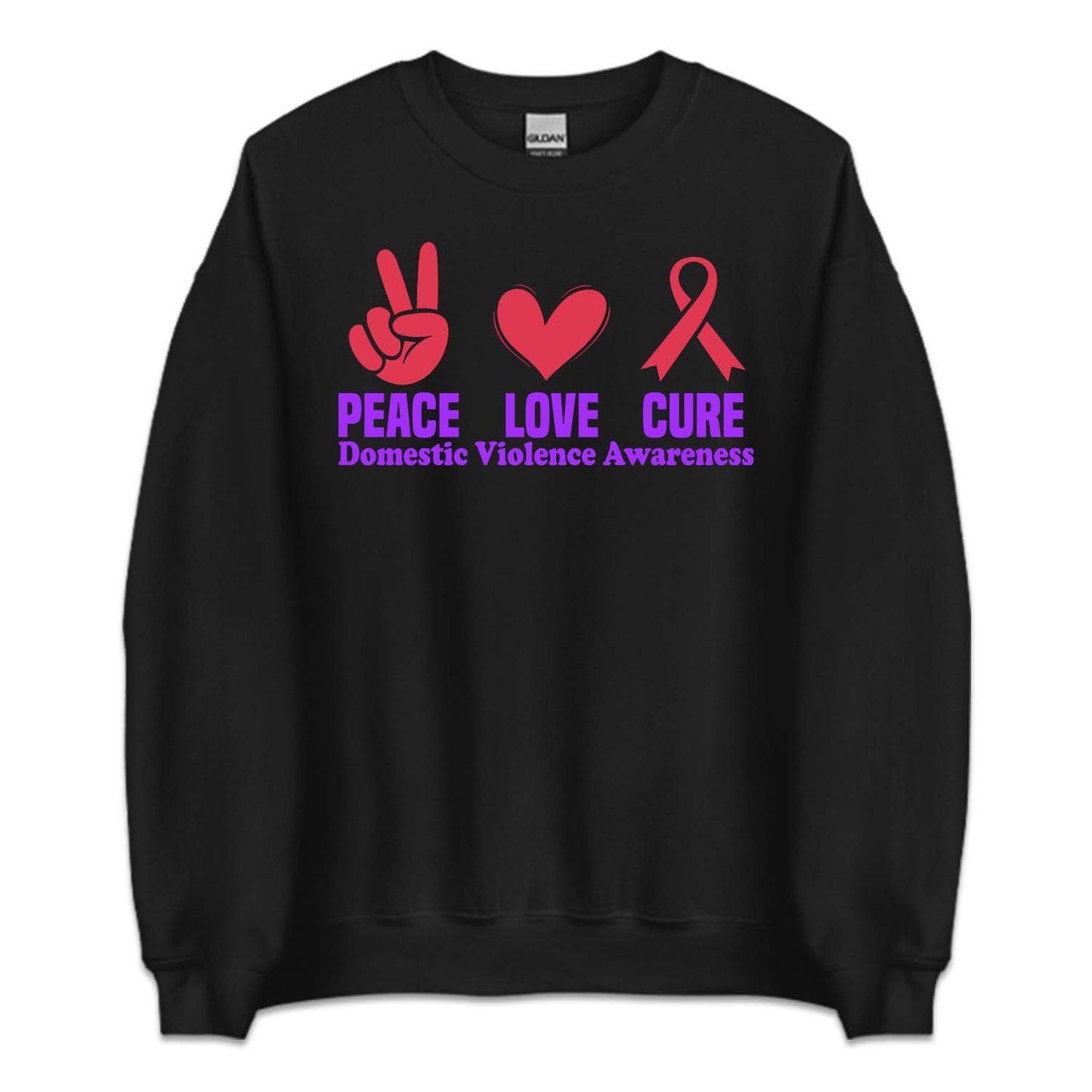 Domestic Violence Awareness Peace Love Cure Dv Survivor | PRODUCT CODE: PCELVURXDM
