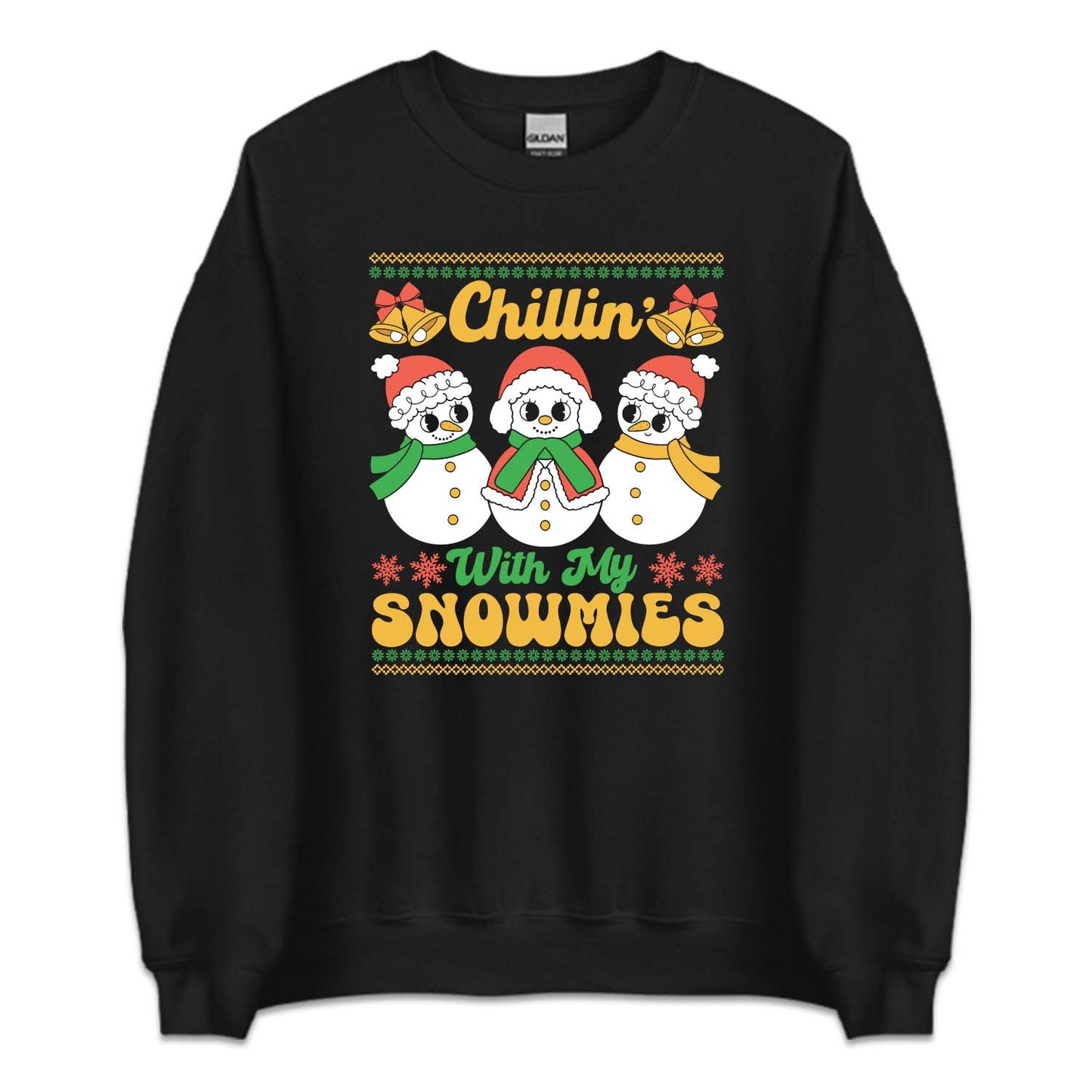 Chillin With My Snowmies Funny Christmas Cute Xmas Snowman | PRODUCT CODE: CLNHTYMSNW