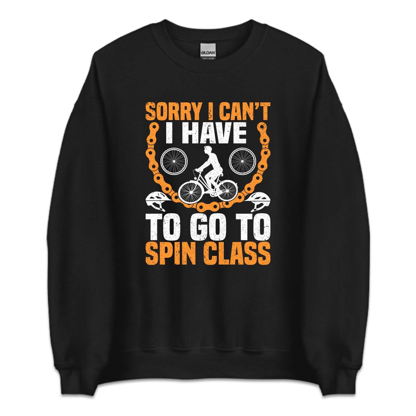 Cycling Sorry I Can't I Have To Go To Spin Class Cyclist Humor | PRODUCT CODE: SRYCNTHVLCS