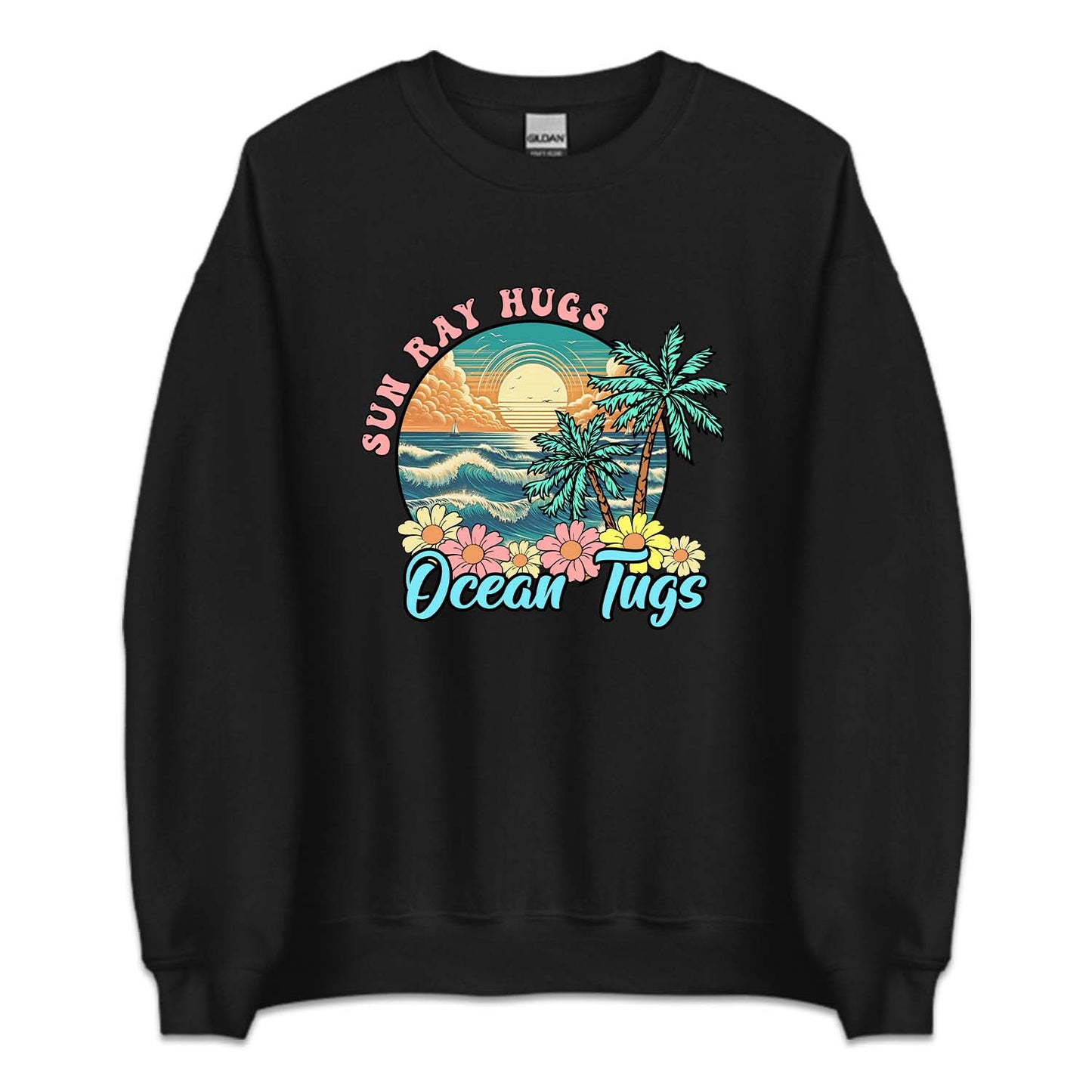 Retro Summer Sun Ray Hugs Ocean Tugs | PRODUCT CODE: SNRYHGOC