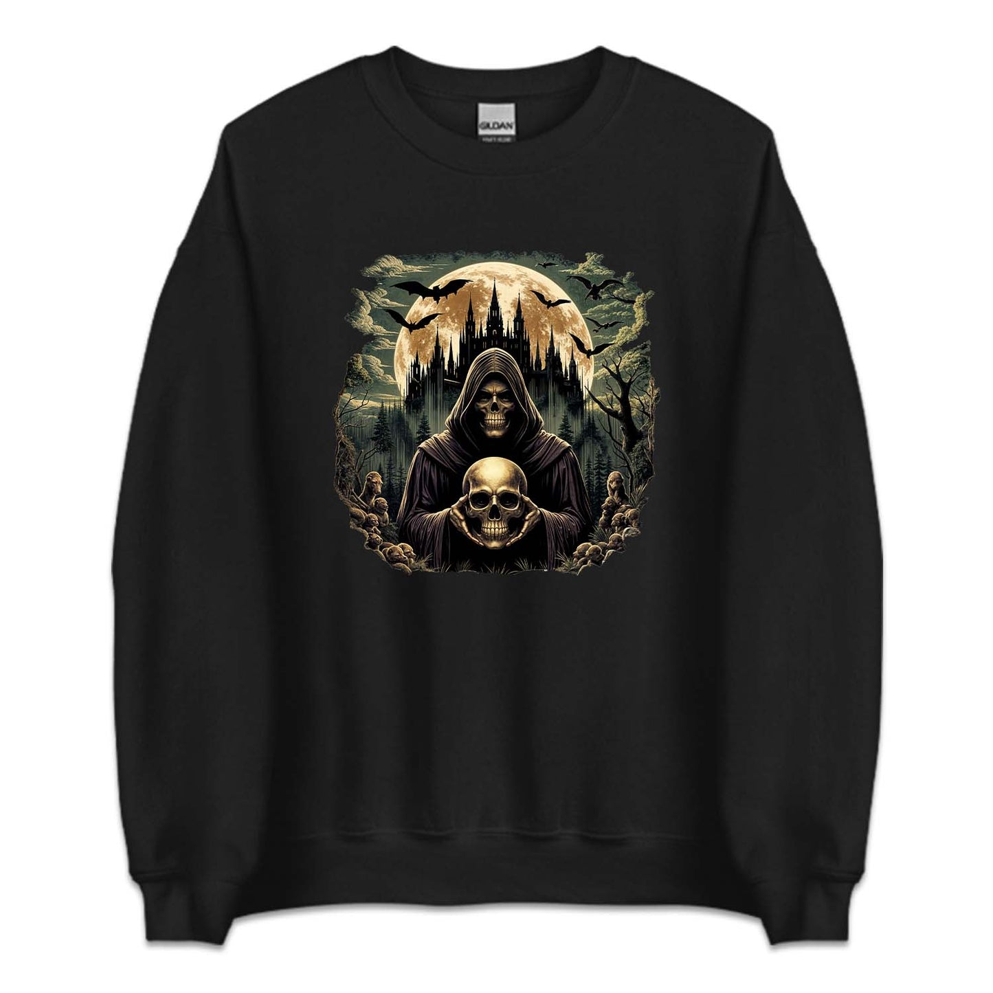 Vintage Skeleton Dark Gothic Castle | PRODUCT CODE: SKLTDKRAV