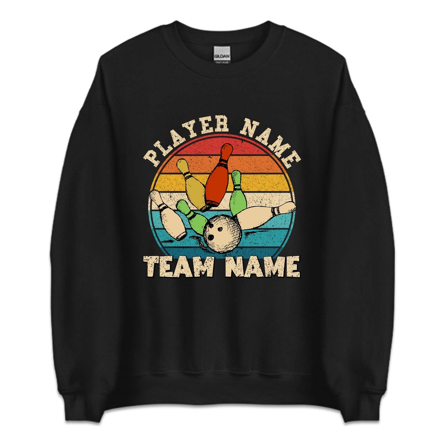 Personalized Retro Bowling Team | PRODUCT CODE: BLWGTMPL
