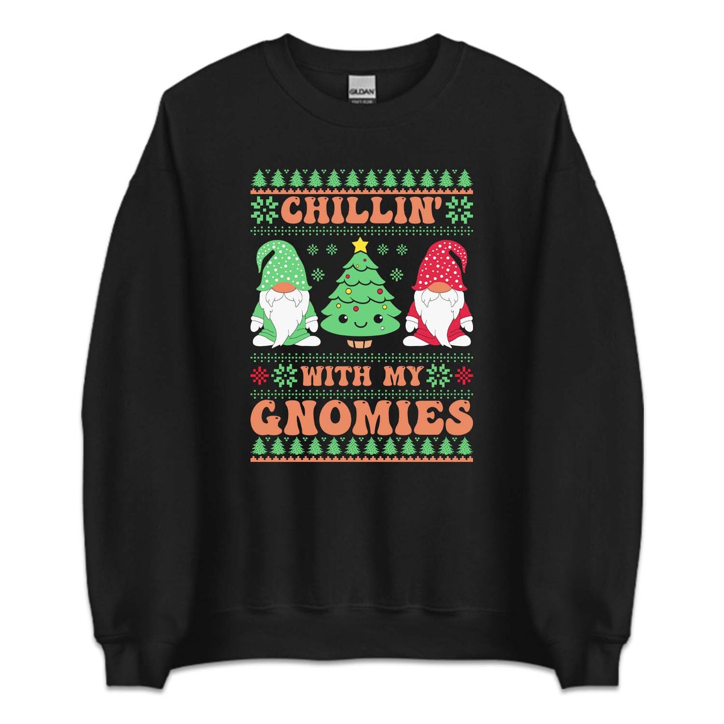 Chillin With My Gnomies Funny Christmas Cute Xmas Gnome | PRODUCT CODE: CLNWTHYMGN