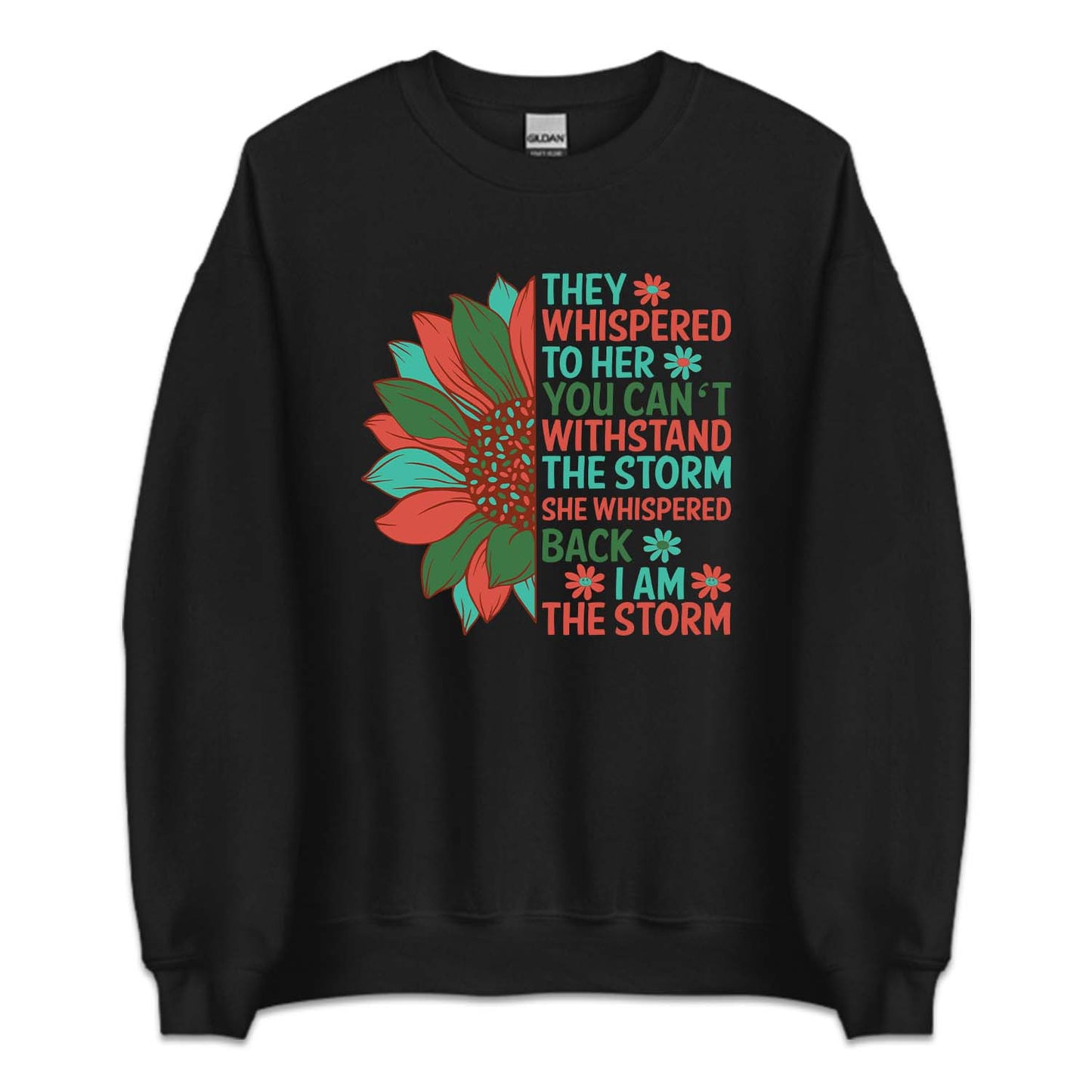 Strong Woman Empowerment Sunflower Positive Quote | PRODUCT CODE: STRNGWMPRF