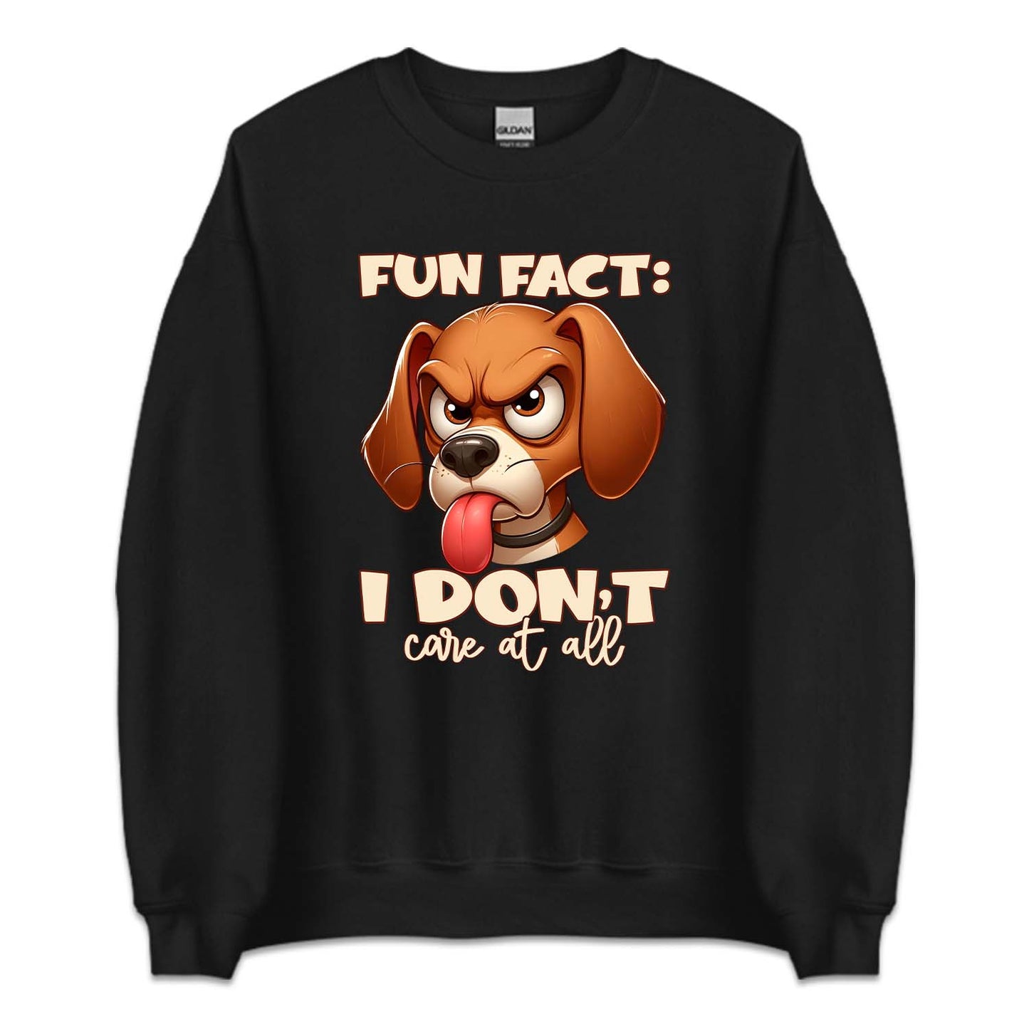 Fun Fact I Don't Care At All Angry Cartoon Dog | PRODUCT CODE: ANGCRTDPSC