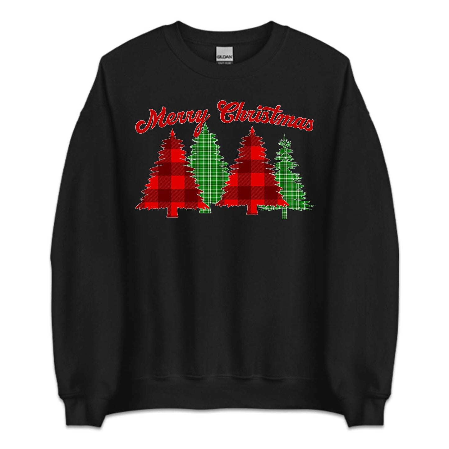 Merry Christmas Buffalo Plaid Trees Festive Xmas | PRODUCT CODE: MRYCHBFLOTRE
