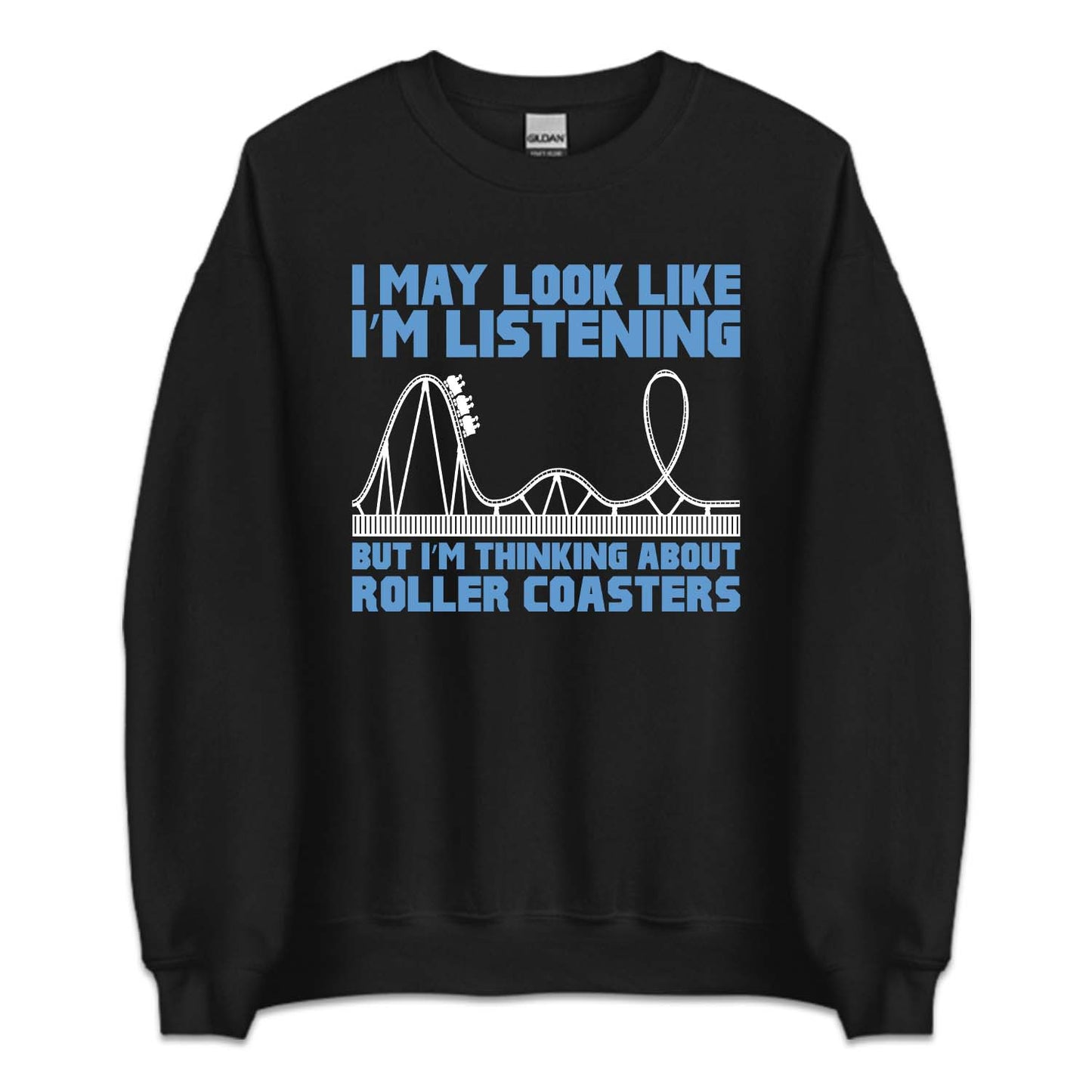 Roller Coasters I'm Thinking About Coasters Funny Quote | PRODUCT CODE: RLMTHKNGABT