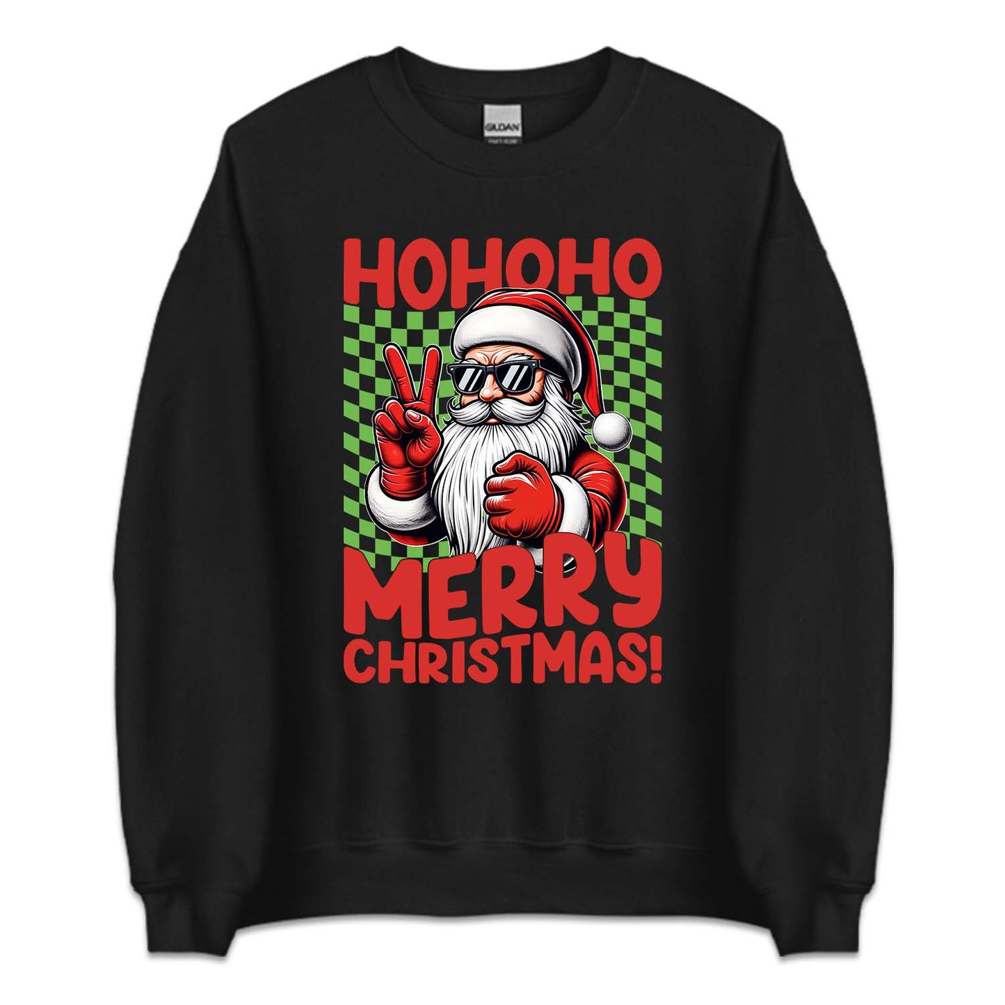 Ho Ho Ho Merry Christmas Santa Claus Peace Sign Xmas | PRODUCT CODE: SNTMKNGPEC