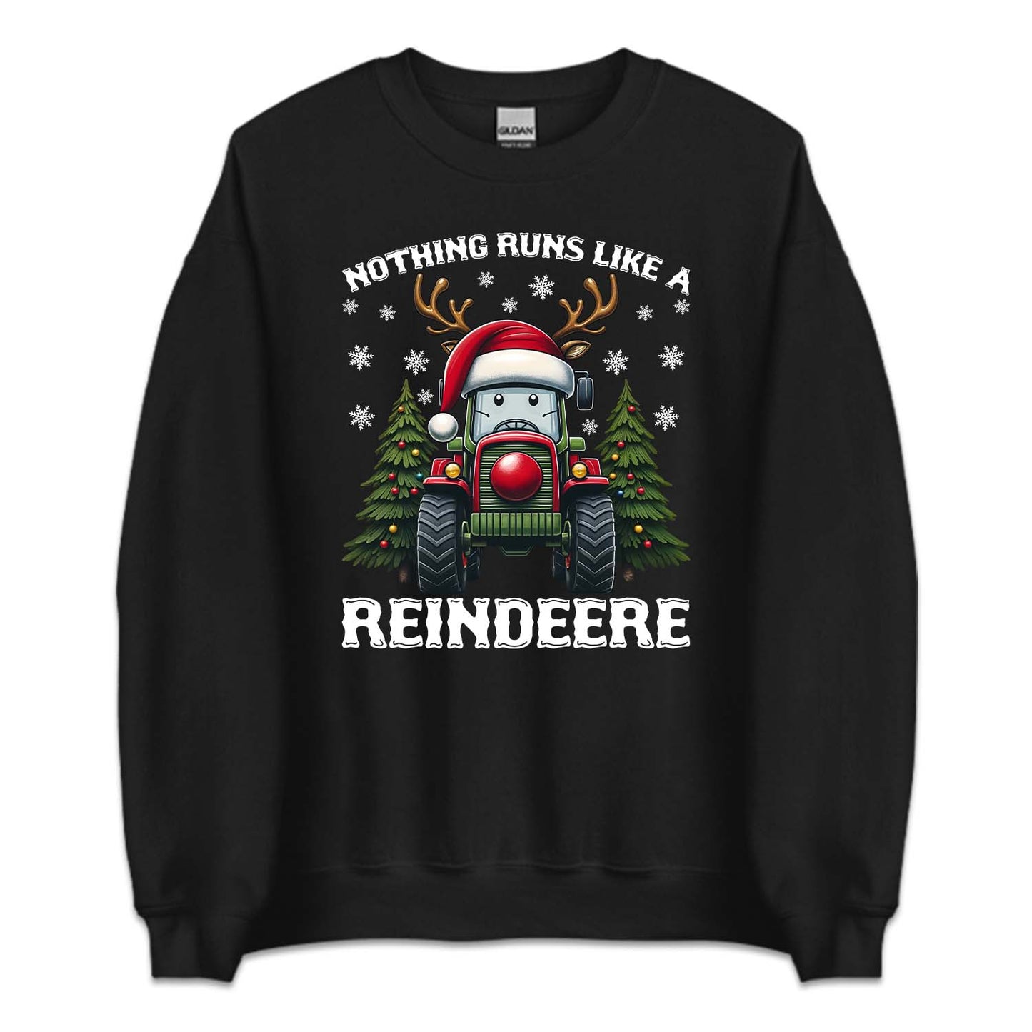 Reindeer Tractor Christmas Nothing Runs Like Reindeer Xmas Farming | PRODUCT CODE: RNDRTRCHMG