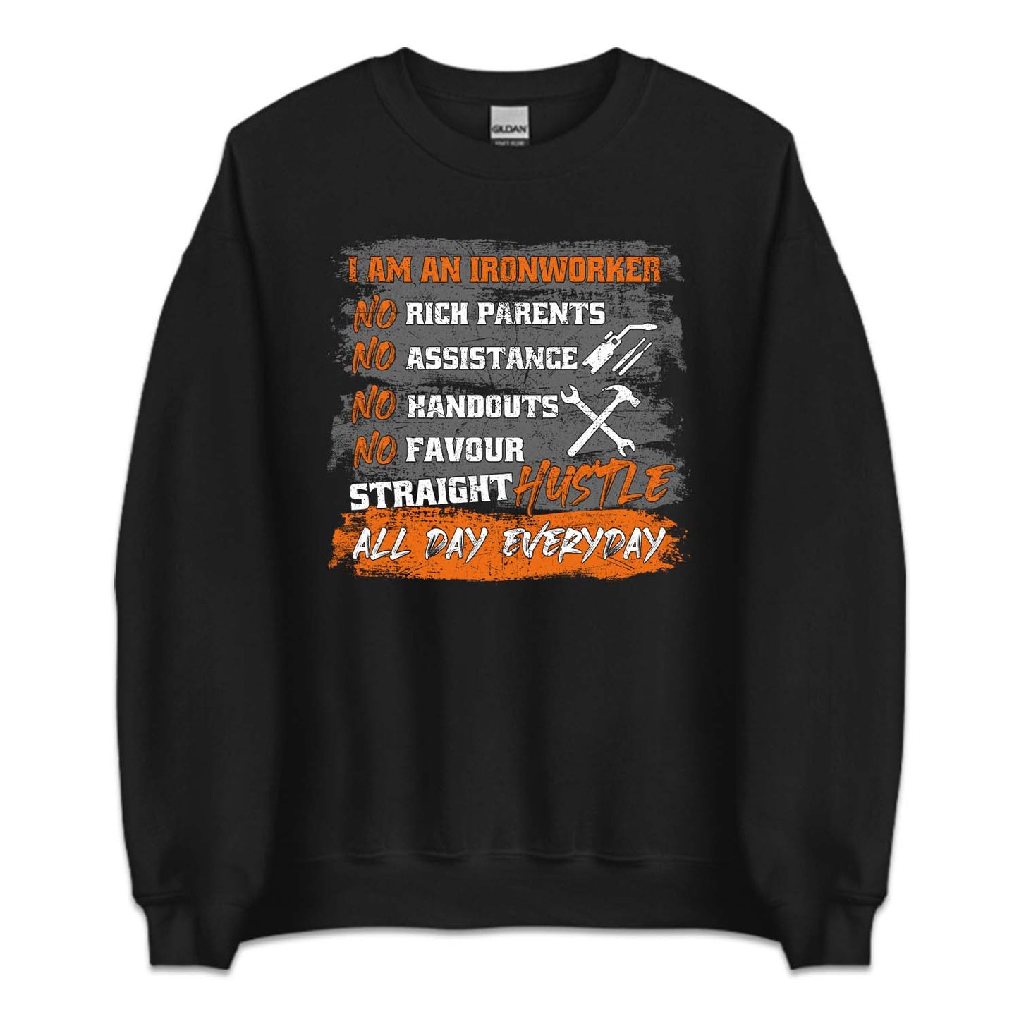 Ironworker Hustle No Handouts Hardworking Labor Day | PRODUCT CODE: NRCHPTNHSL