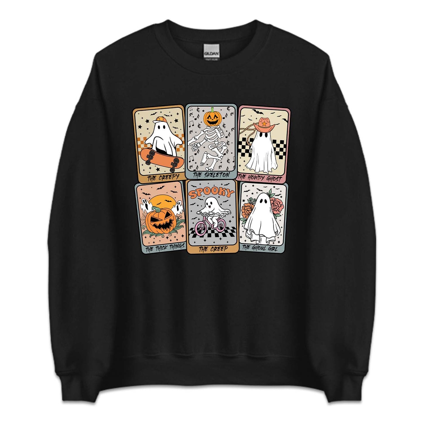 Retro Halloween Ghost Tarot Cards Spooky Ghostly Season | PRODUCT CODE: HLWGSOTHR