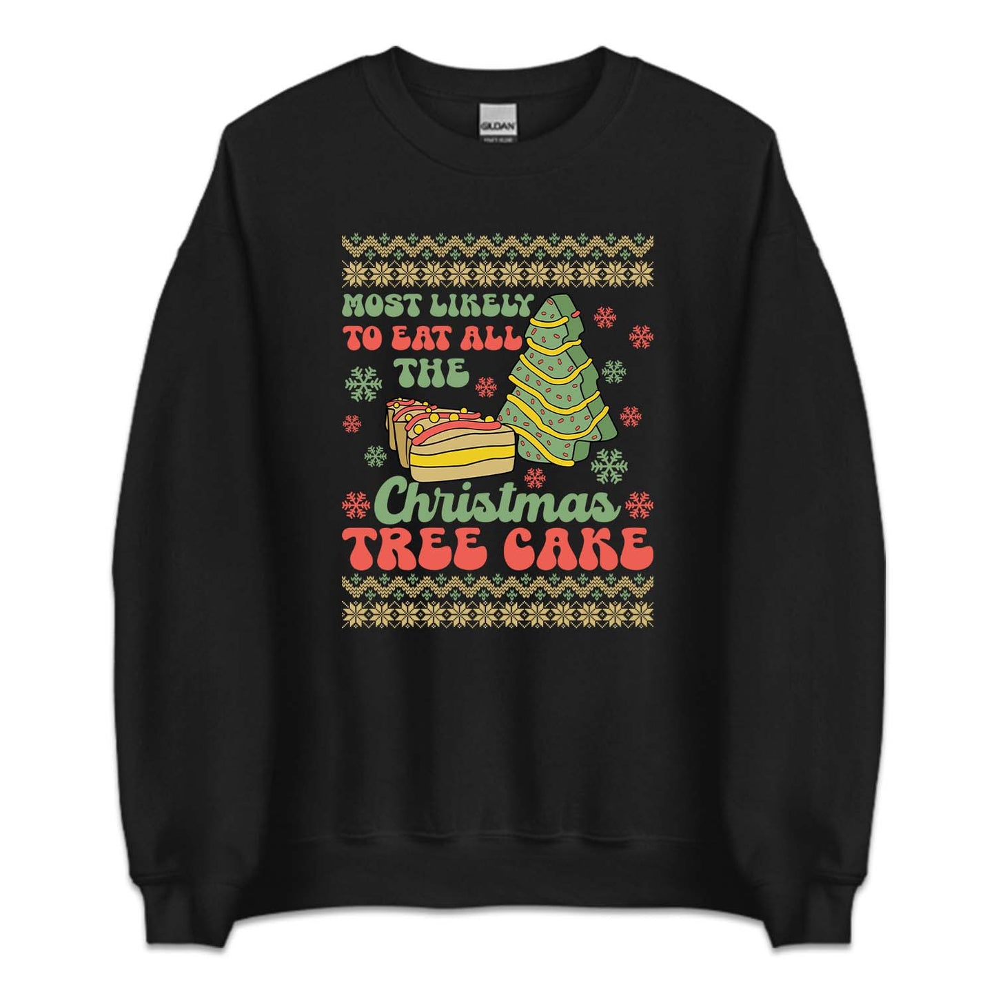 Most Likely To Eat All The Christmas Tree Cake Xmas Dessert | PRODUCT CODE: MSTLKYECHRM