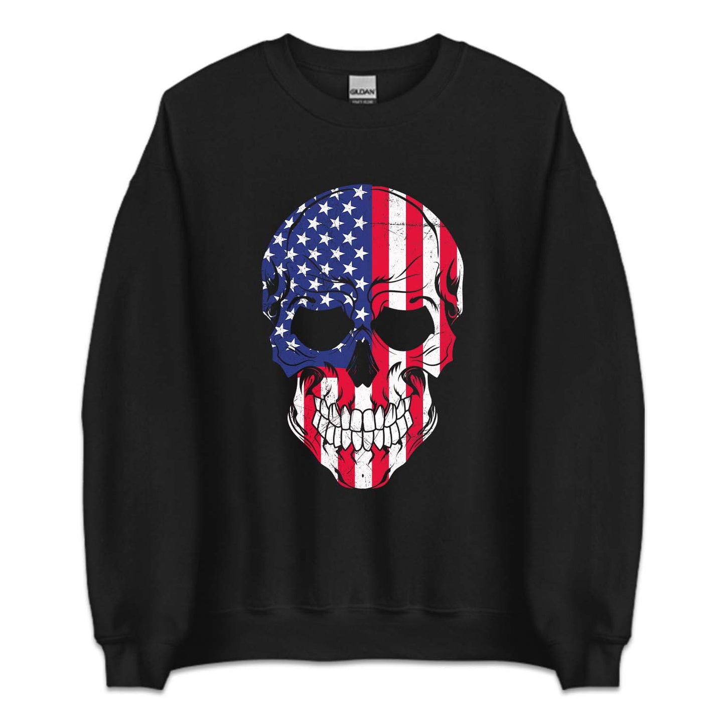 Vintage Distressed American Flag Skull | PRODUCT CODE: AMRCNFLGS
