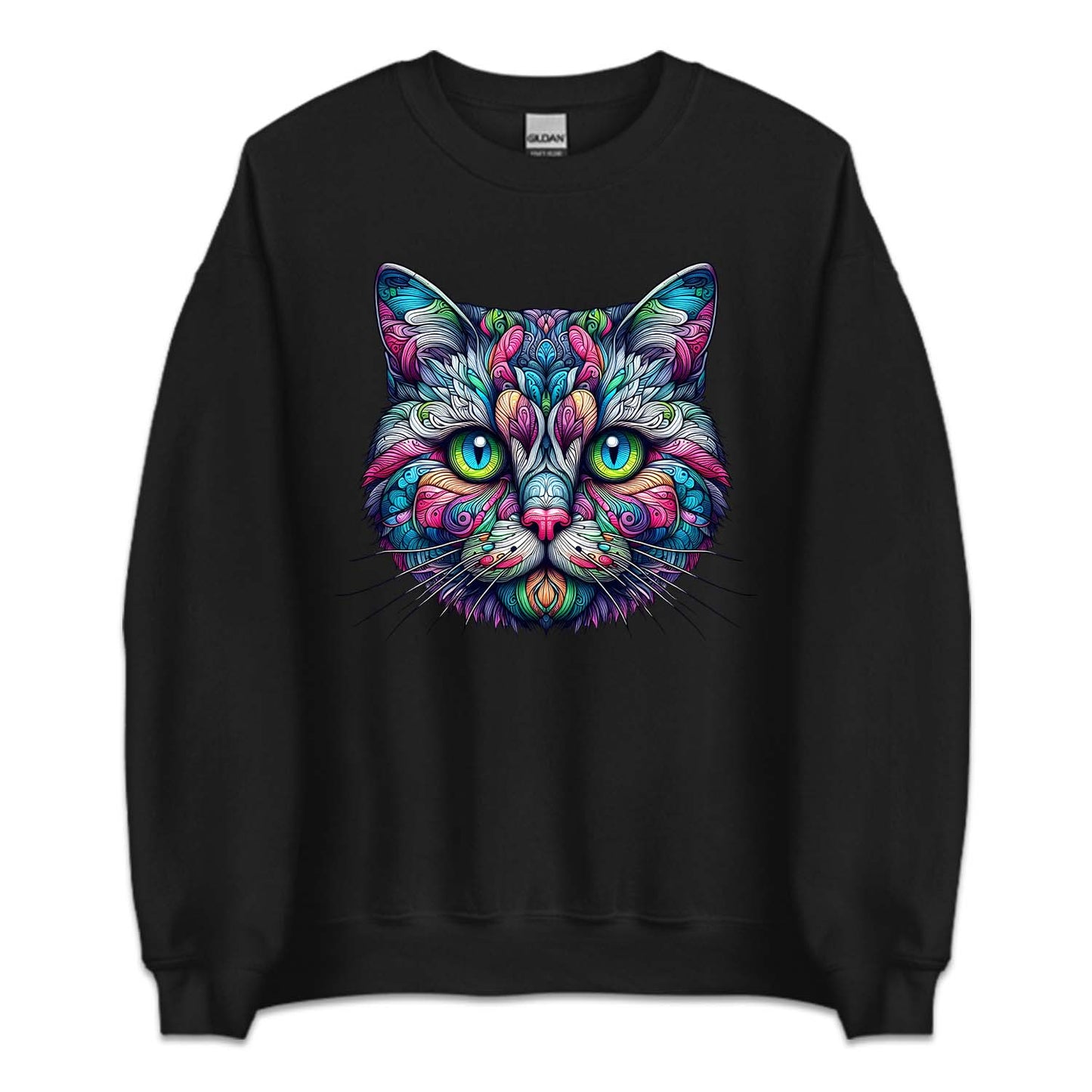 Psychedelic Colorful American Shorthair Cat | PRODUCT CODE: AMRCNSHRTP