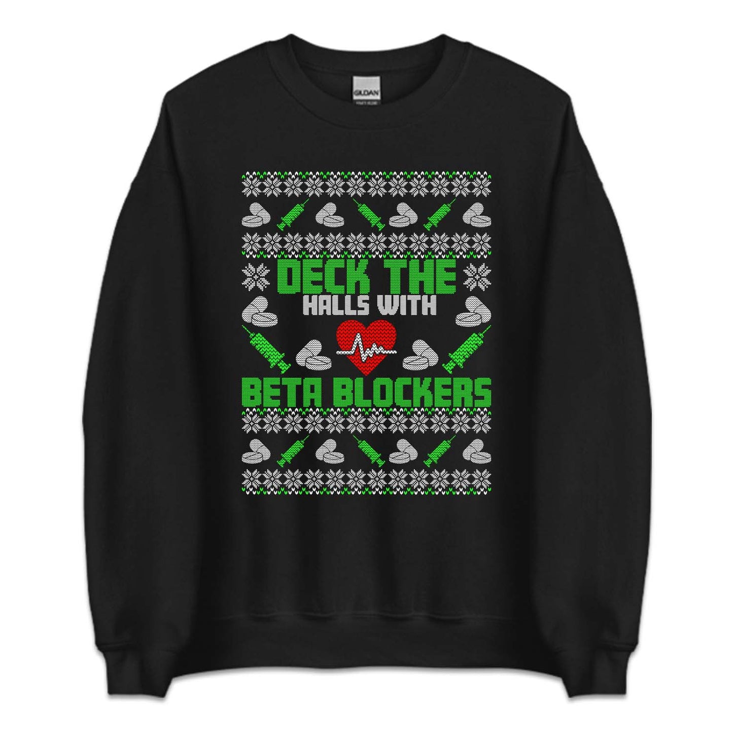 Deck the Halls with Beta Blockers Christmas Medical Xmas | PRODUCT CODE: DKCHLABTKSC