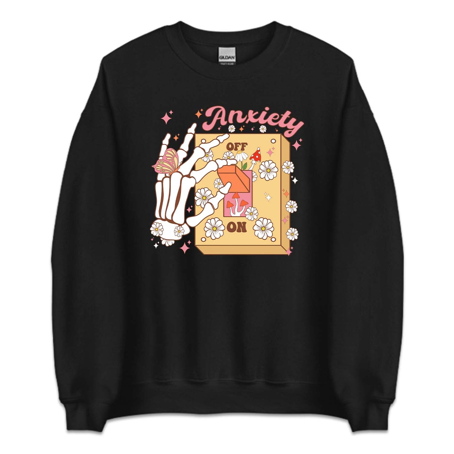 Anxiety On Off Switch Skeleton Hand | PRODUCT CODE: ANXOSKLMH