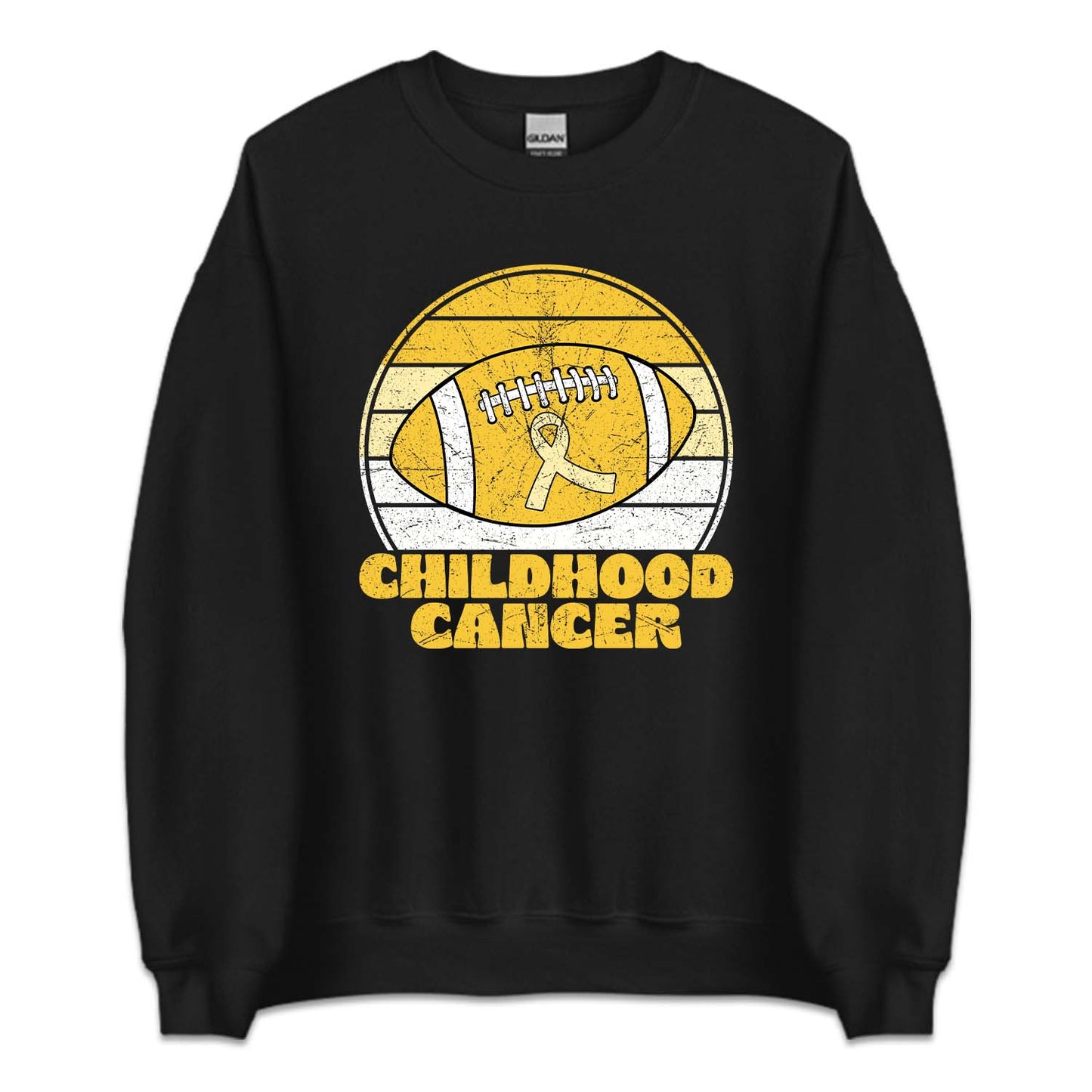 Childhood Cancer Football Pediatric Cancer Awareness Support | PRODUCT CODE: CHLRFLTSPU