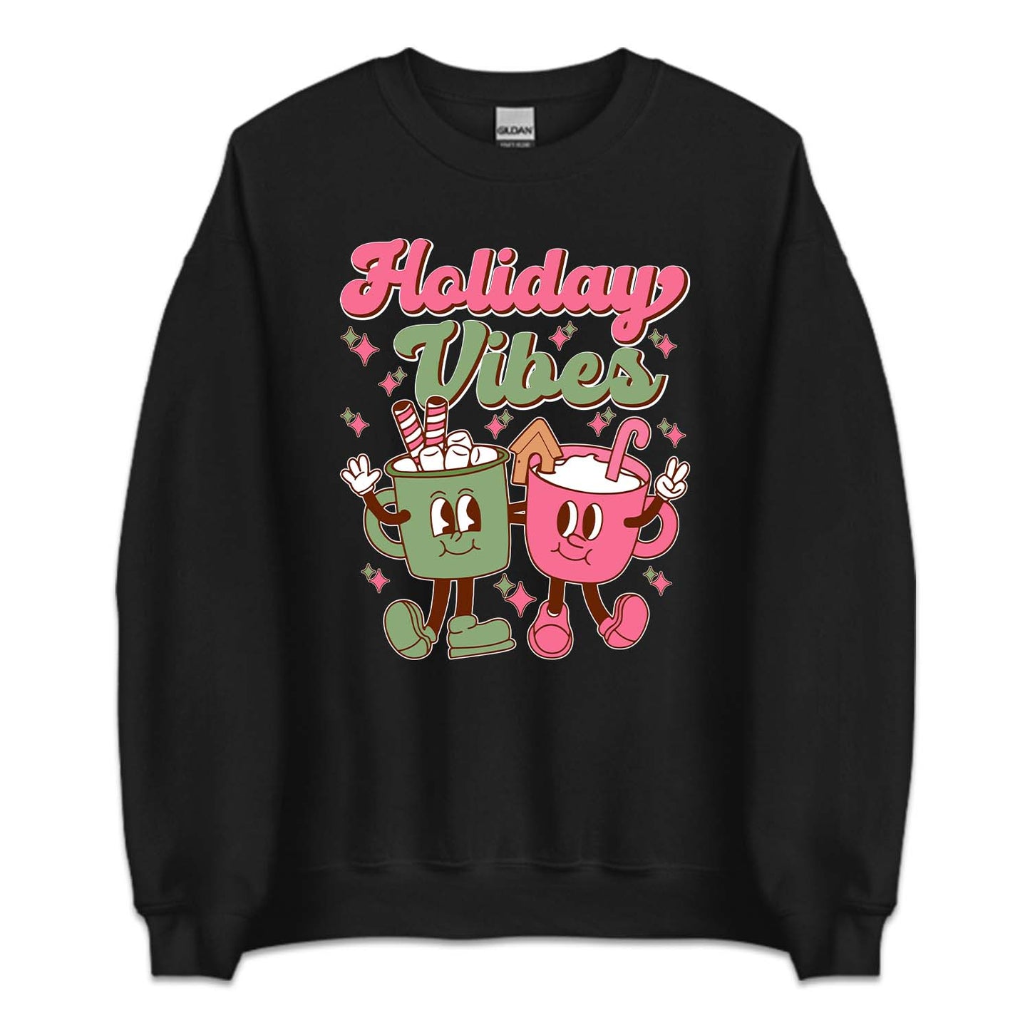 Holiday Vibes Pink Christmas Coffee Mugs Xmas | PRODUCT CODE: HLDVBSPKNCHR