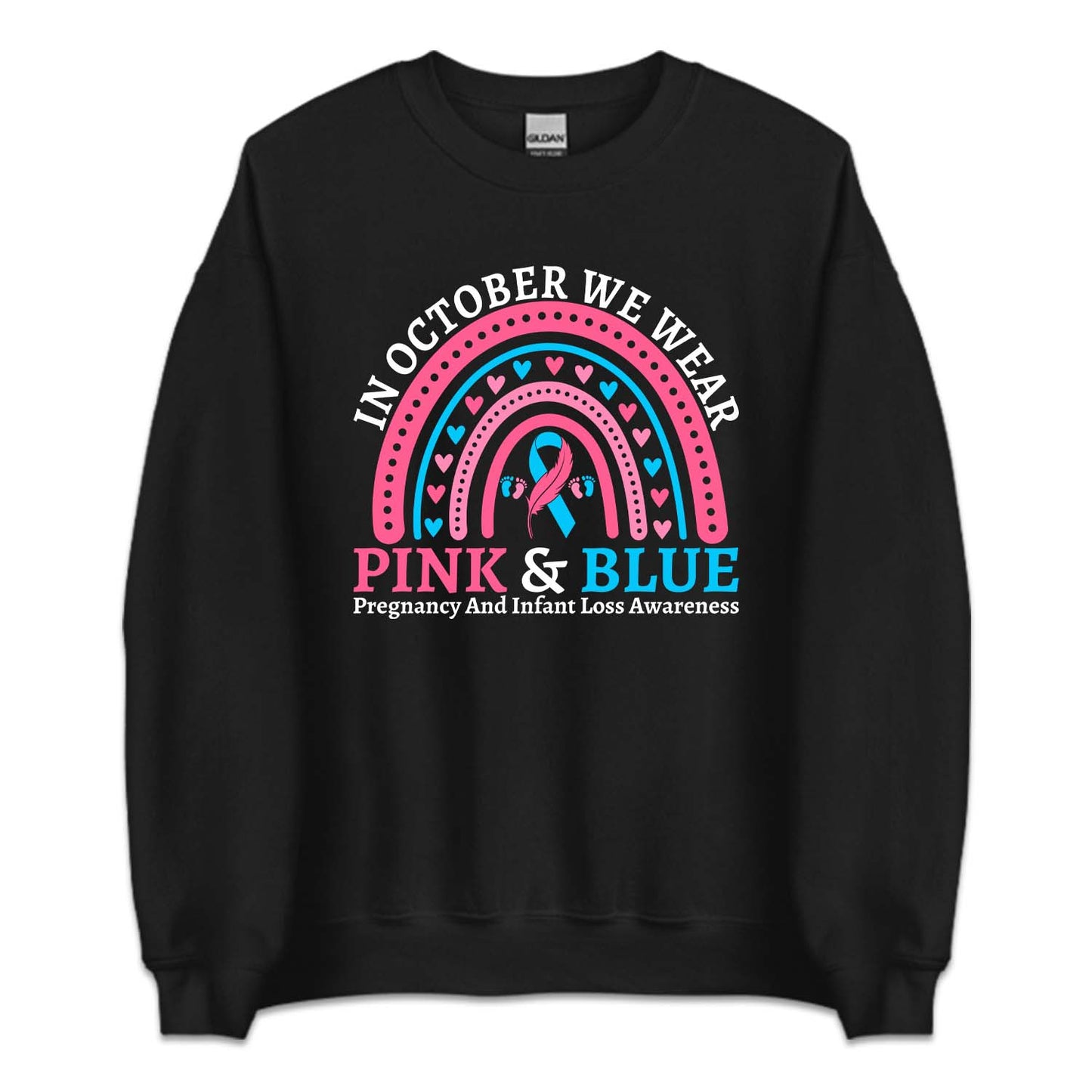 In October We Wear Pink and Blue Pregnancy and Infant Loss Miscarriage Awareness | PRODUCT CODE: BlSOUPRGNF
