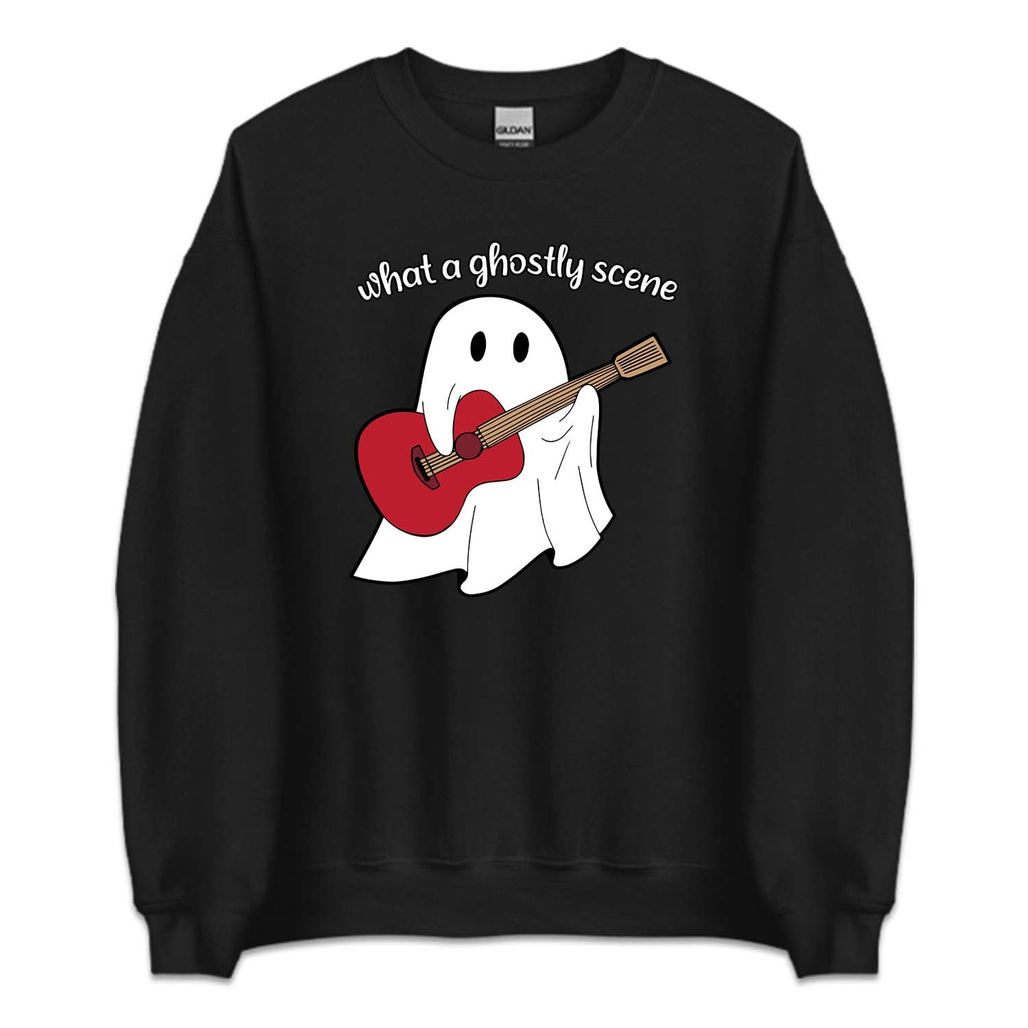 What A Ghostly Scene Ghost Playing Guitar Swiftie Halloween | PRODUCT CODE: WHGSLYTCH